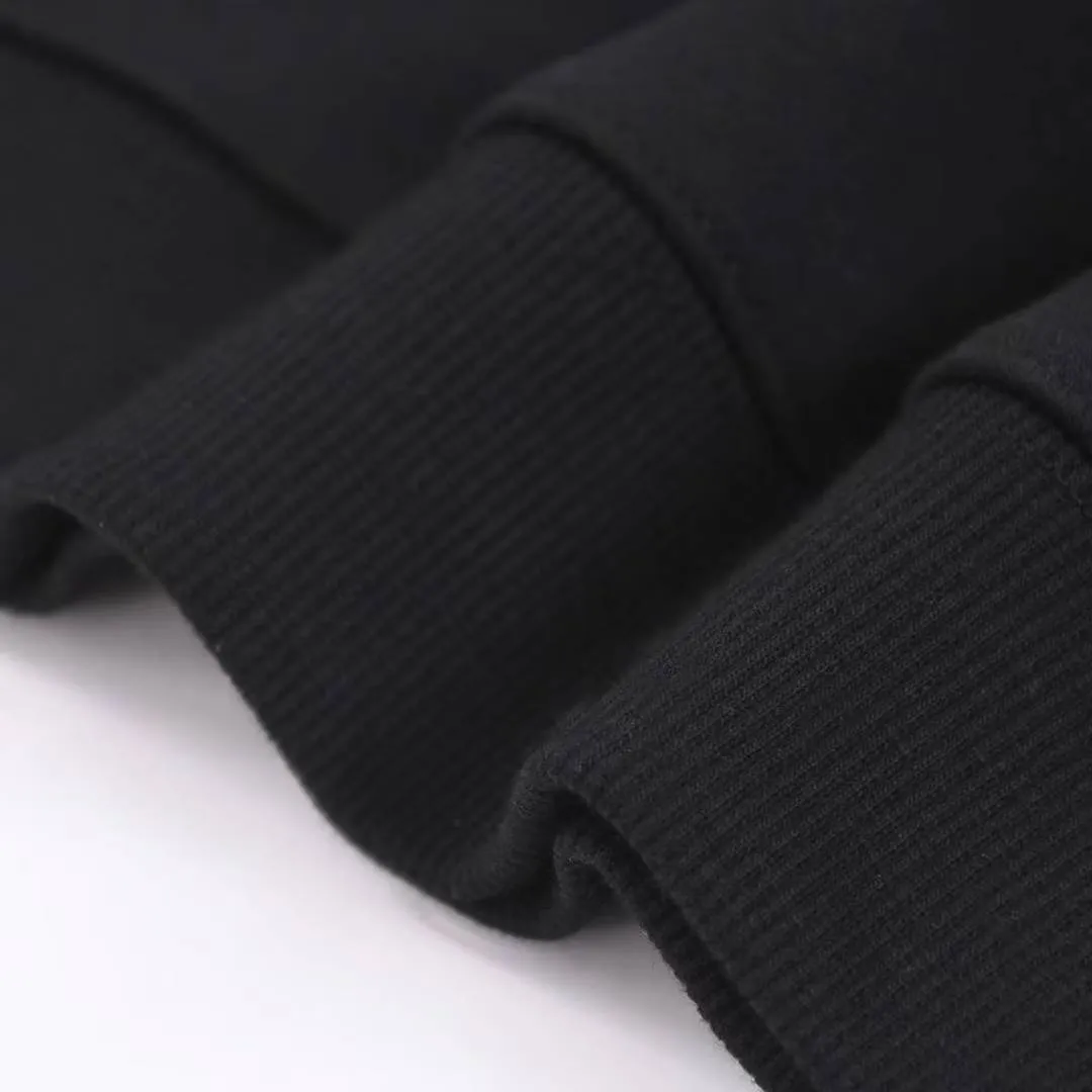 Balenciaga 2025SS 黒色プリント帽子パーカー - 画像 (10)