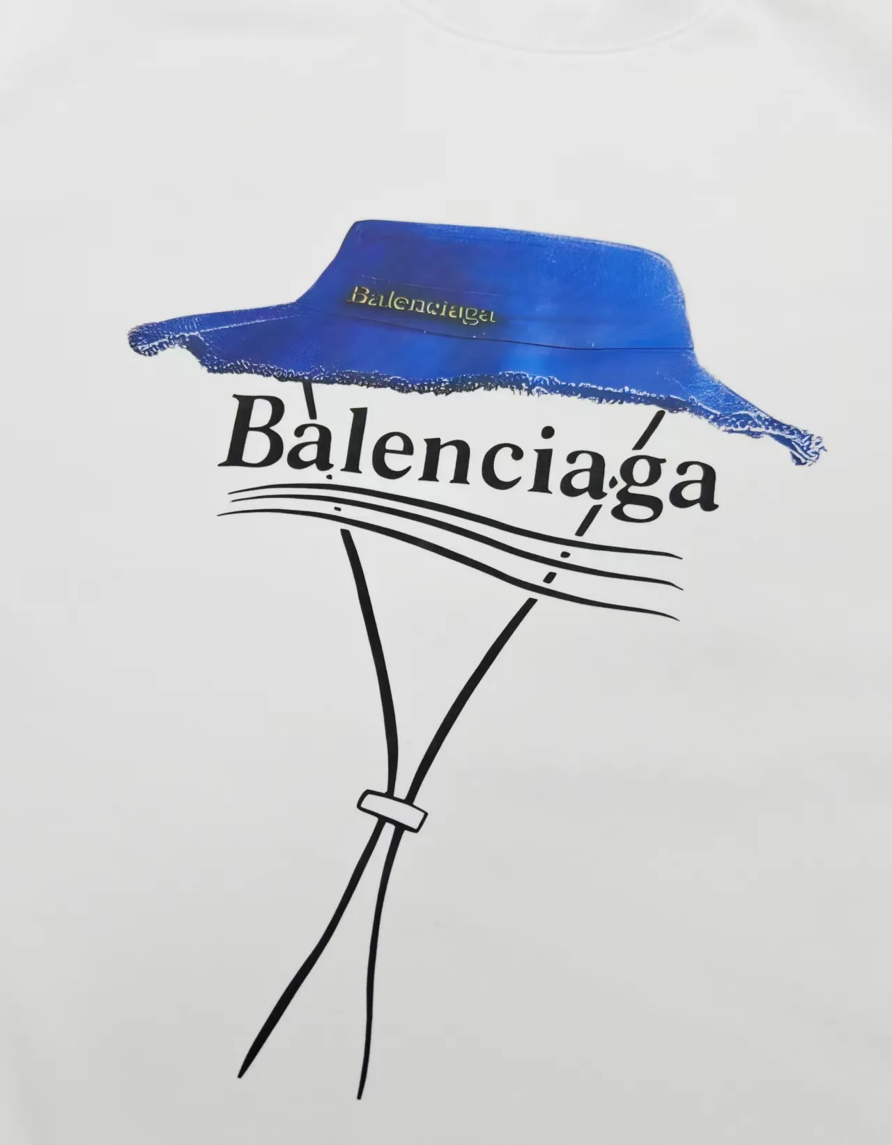 Balenciaga 2025SS 白帽子プリントのパーカー - 画像 (3)