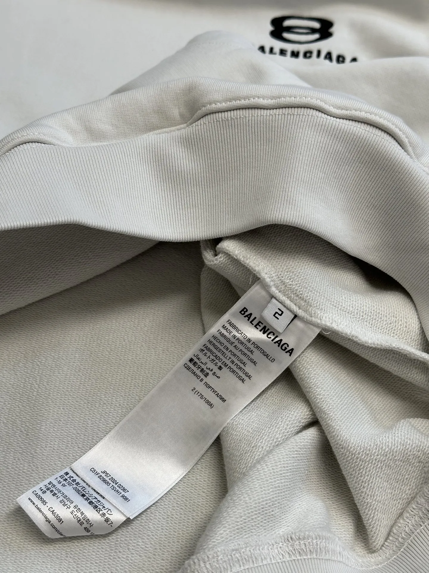 BALENCIAGA ホワイト 肩杠連帽ウェア - 画像 (9)