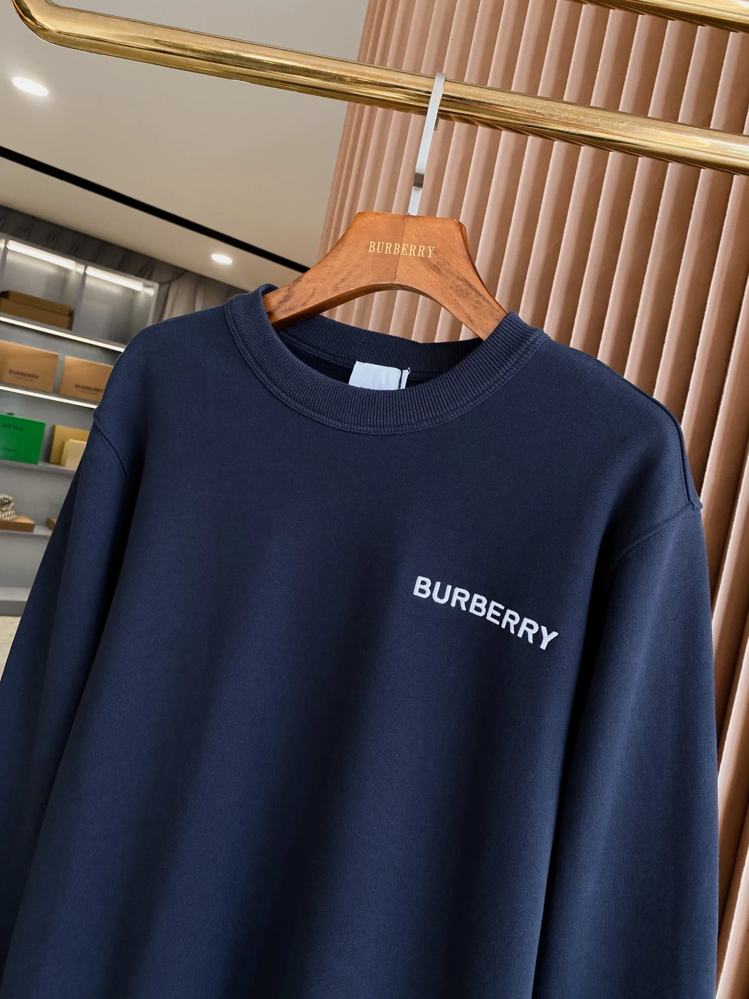 Burberry ネイビー コットン スウェットシャツ - 画像 (3)