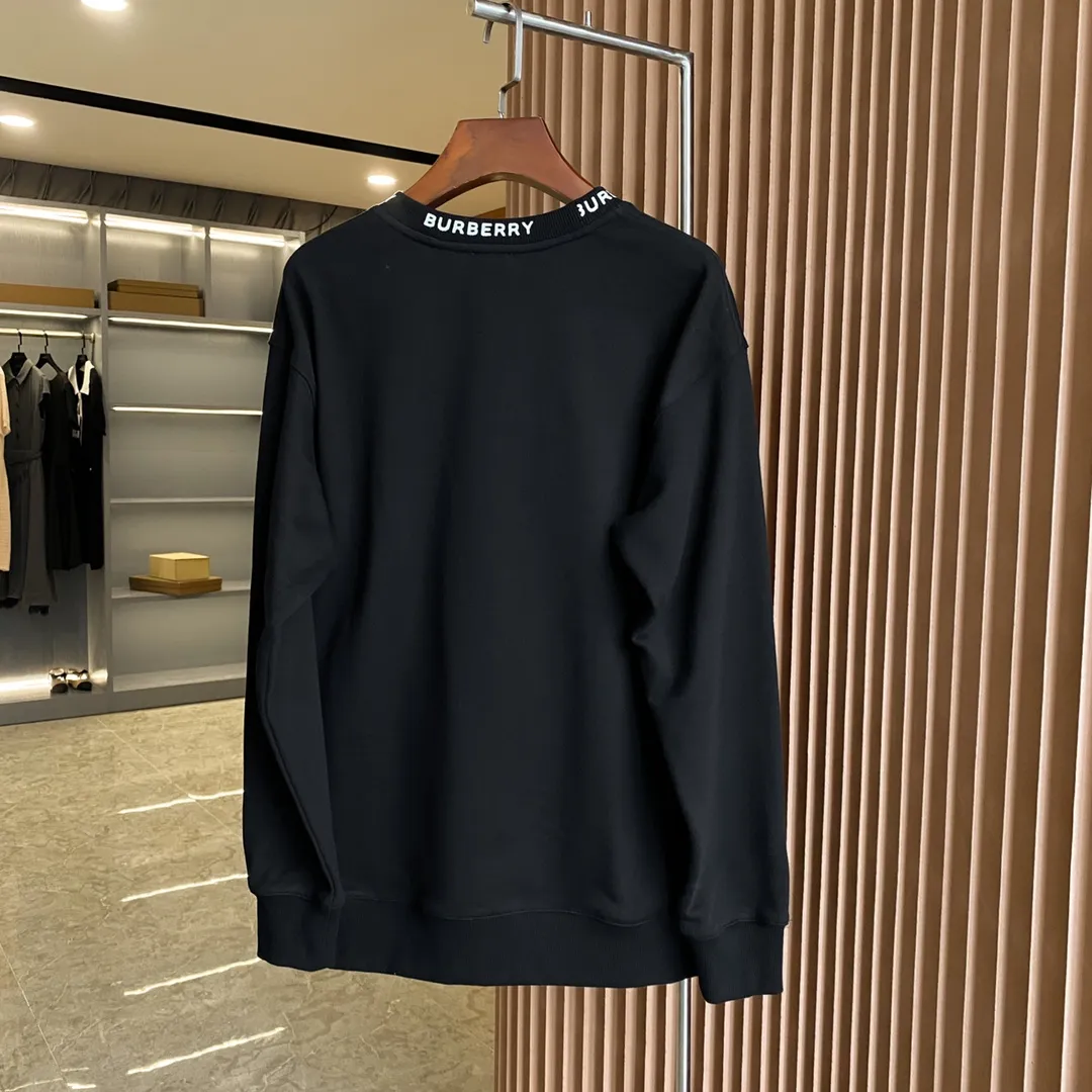 Burberry 小熊刺繍格子黒色ワイドスウェット - 画像 (10)