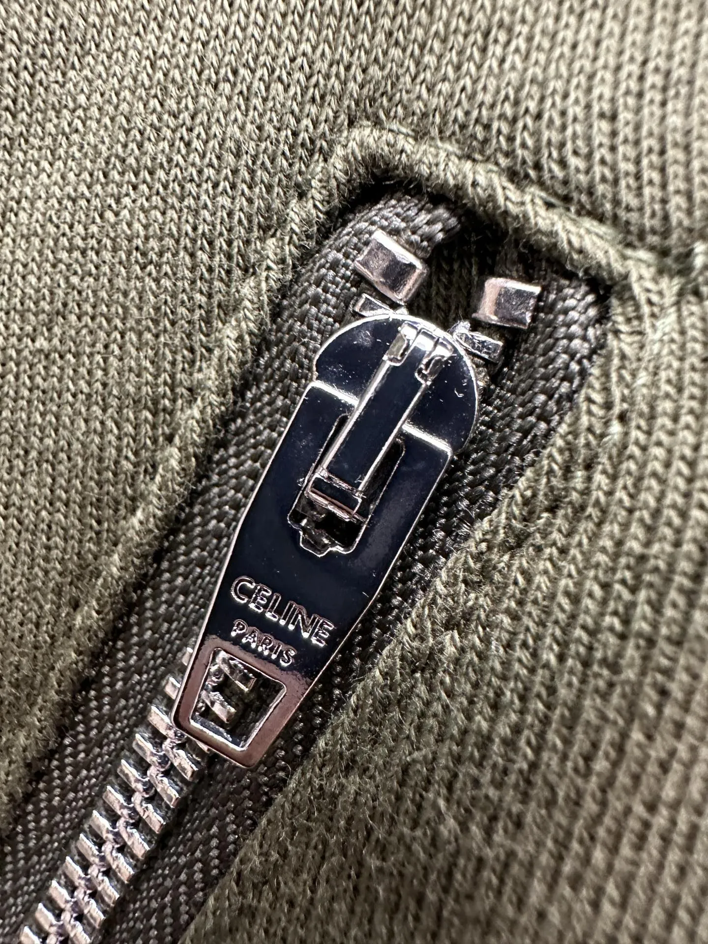 CELINE グリーン ジップアップパーカー - 画像 (6)