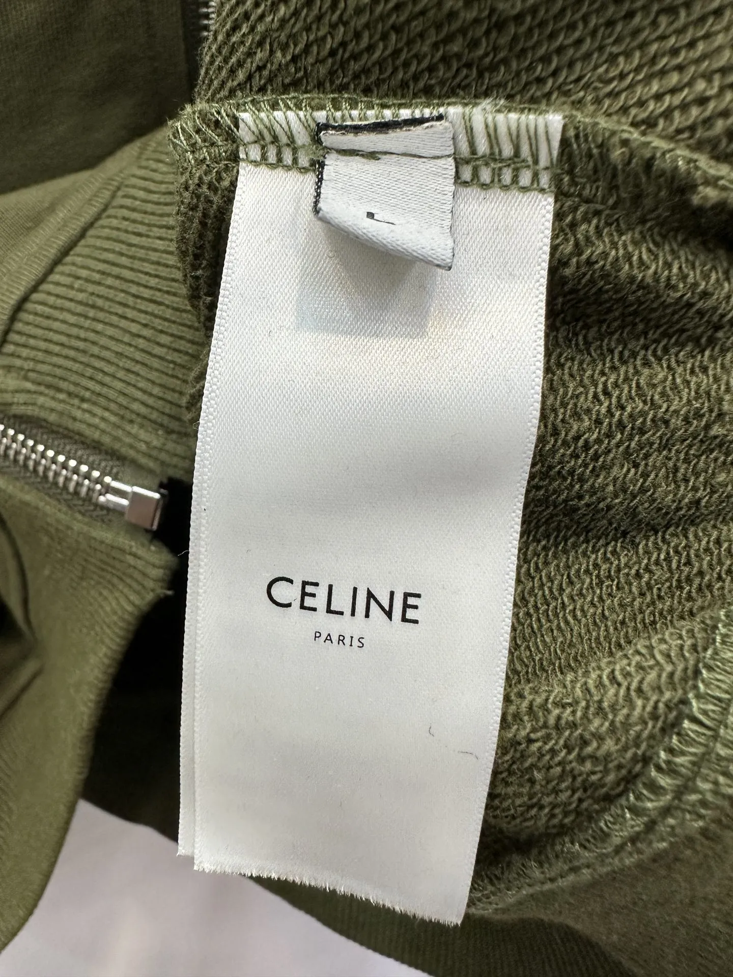 CELINE グリーン ジップアップパーカー - 画像 (9)