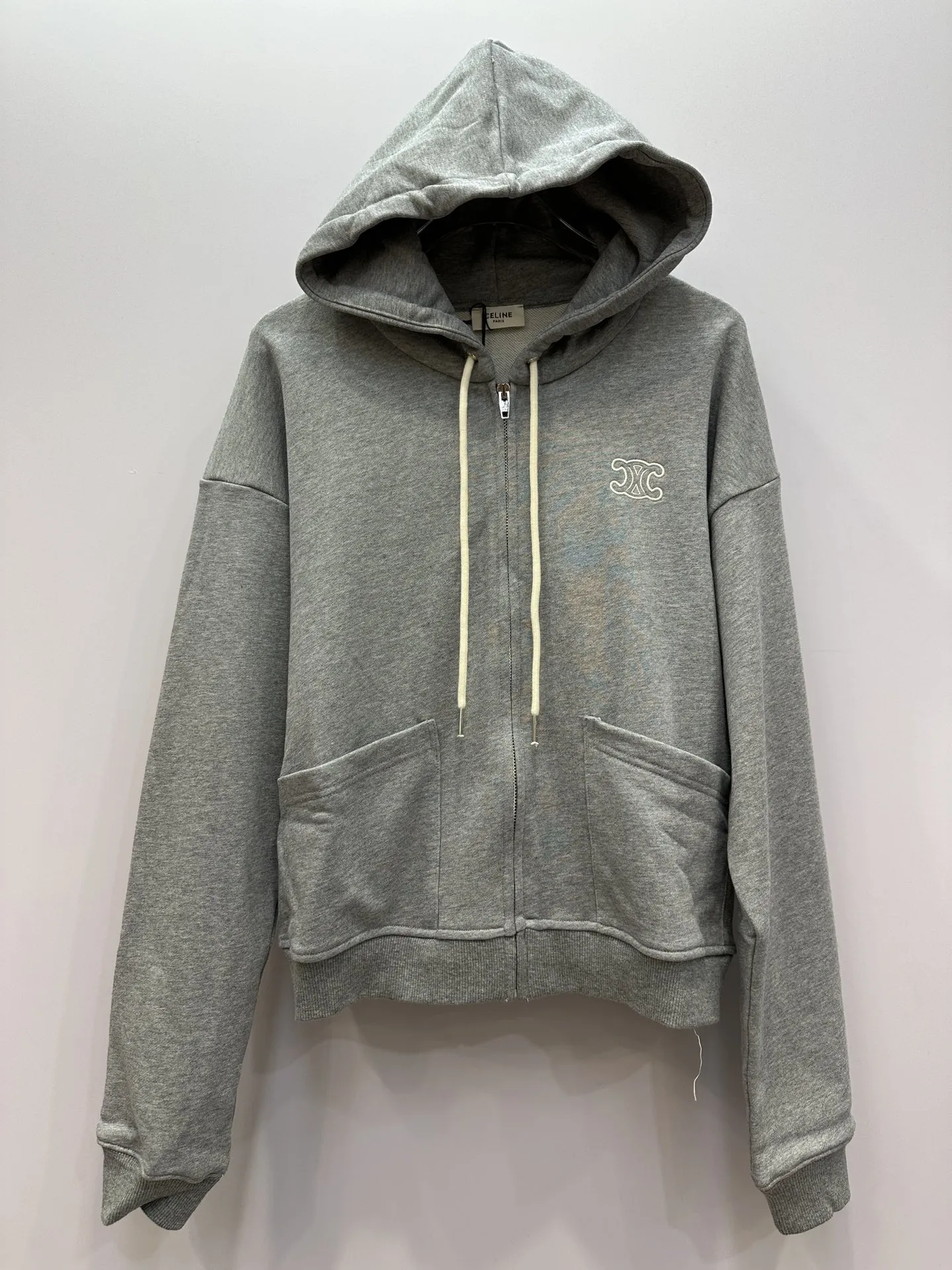 セリーヌ ブラック ジップアップ パーカー - 画像 (3)