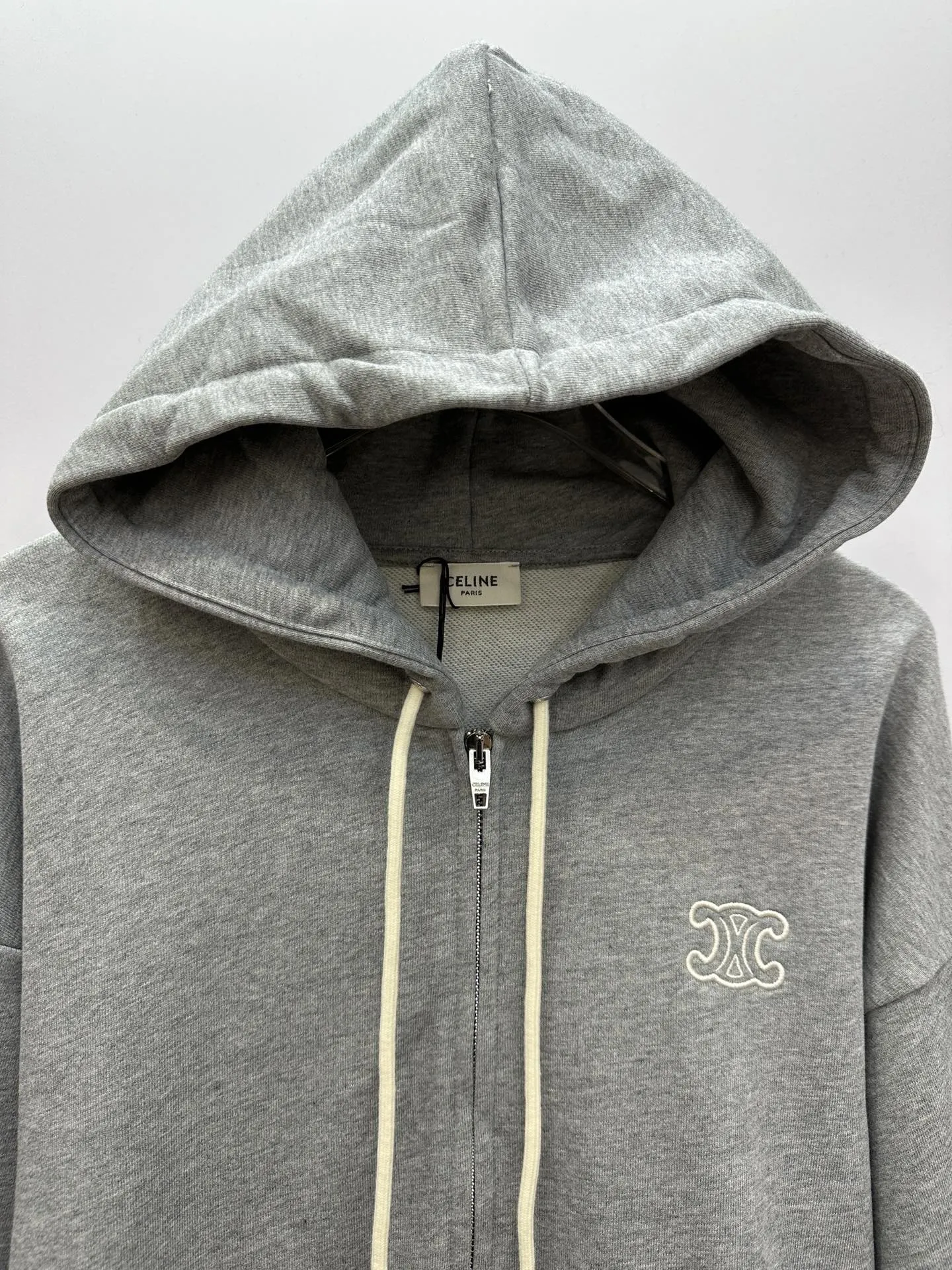 セリーヌ ブラック ジップアップ パーカー - 画像 (5)