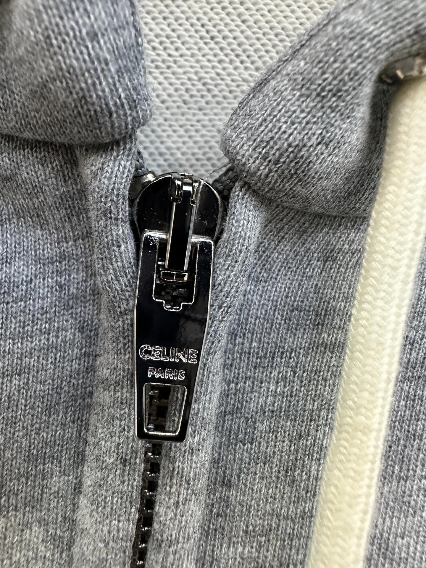 セリーヌ ブラック ジップアップ パーカー - 画像 (7)