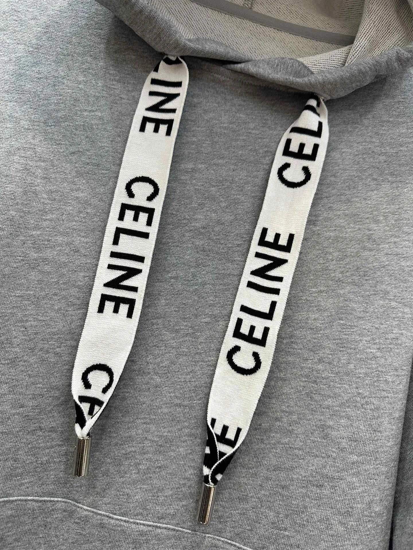 CELINE グレー連帽スウェット - 画像 (3)