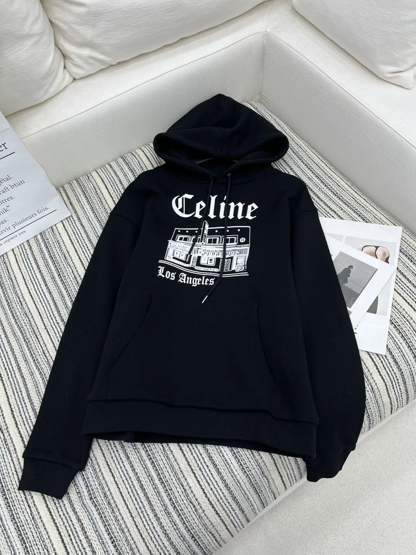 CELINE 黒色 パーカー