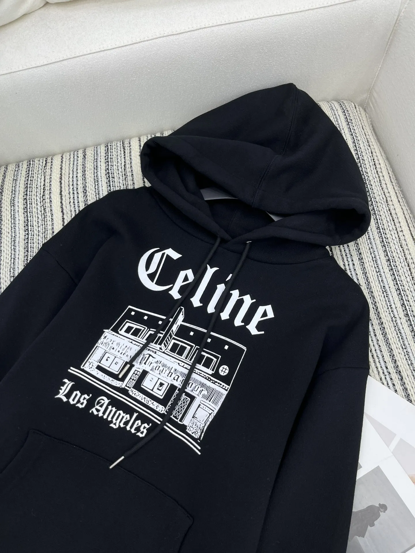 CELINE 黒色 パーカー - 画像 (3)