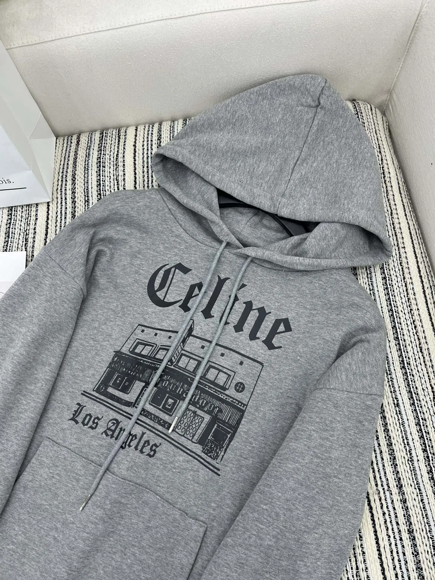 CELINE灰色パーカー - 画像 (3)