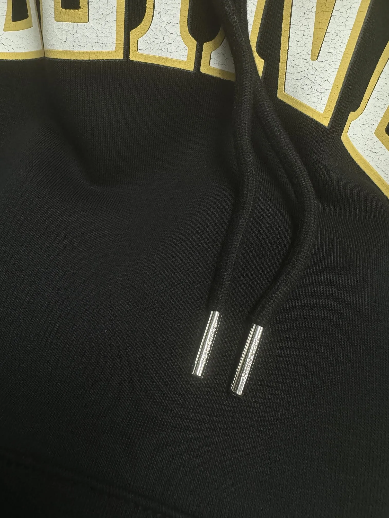 セリーヌ ブラック レタープリント フーディ - 画像 (6)