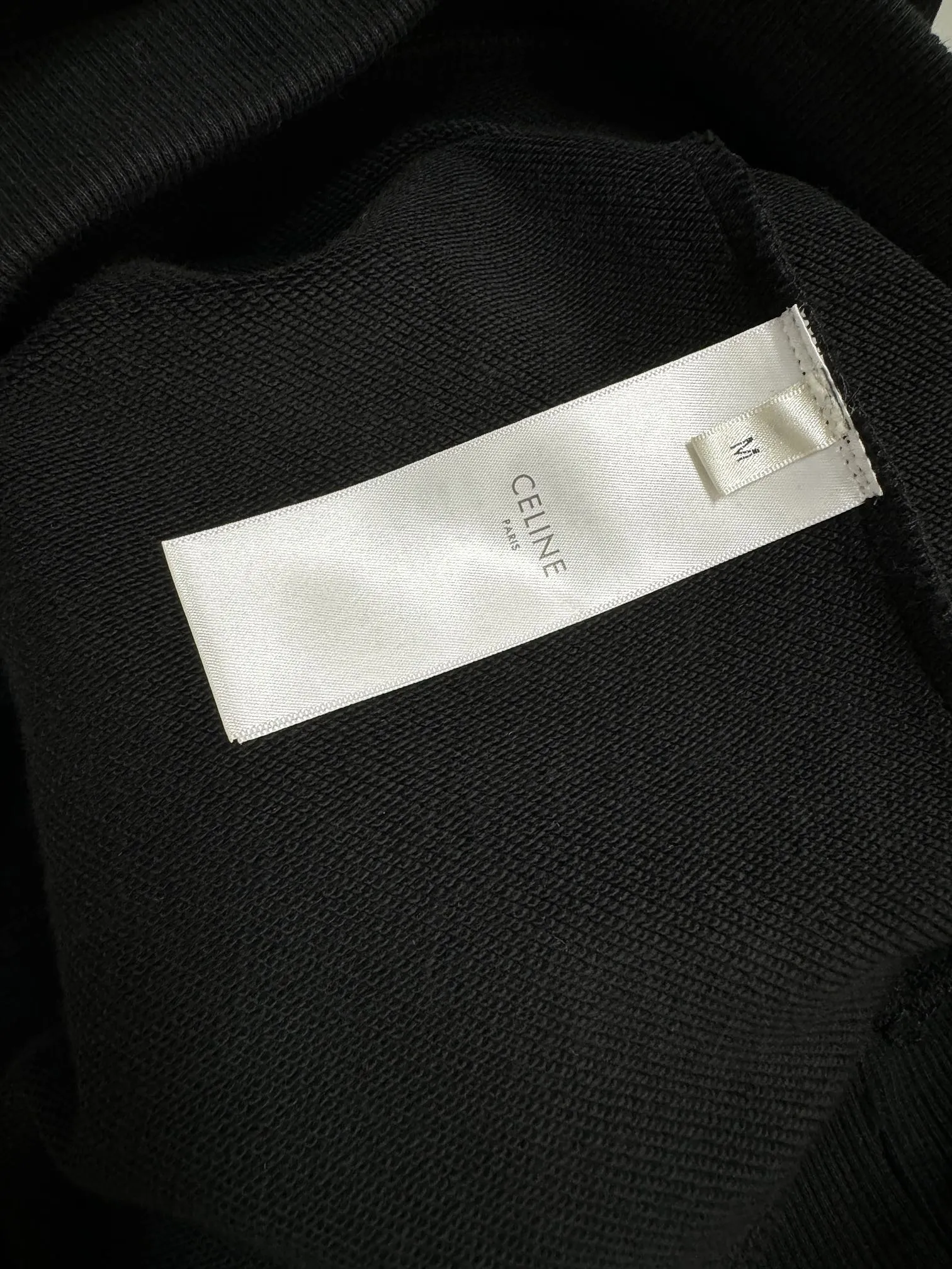 セリーヌ ブラック レタープリント フーディ - 画像 (9)