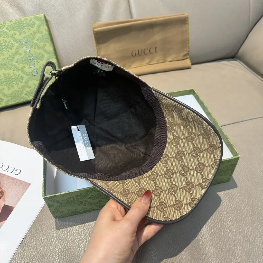 Gucci 春夏新款ベージュカモ柄ベースボールキャップ - 画像 (8)