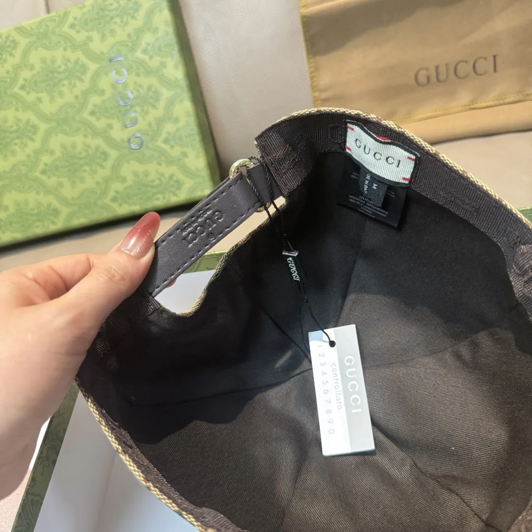 Gucci 春夏新款ベージュカモ柄ベースボールキャップ - 画像 (9)