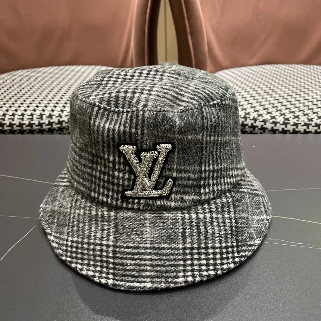 Louis Vuitton グレー千鳥格子バケットハット - 画像 (6)