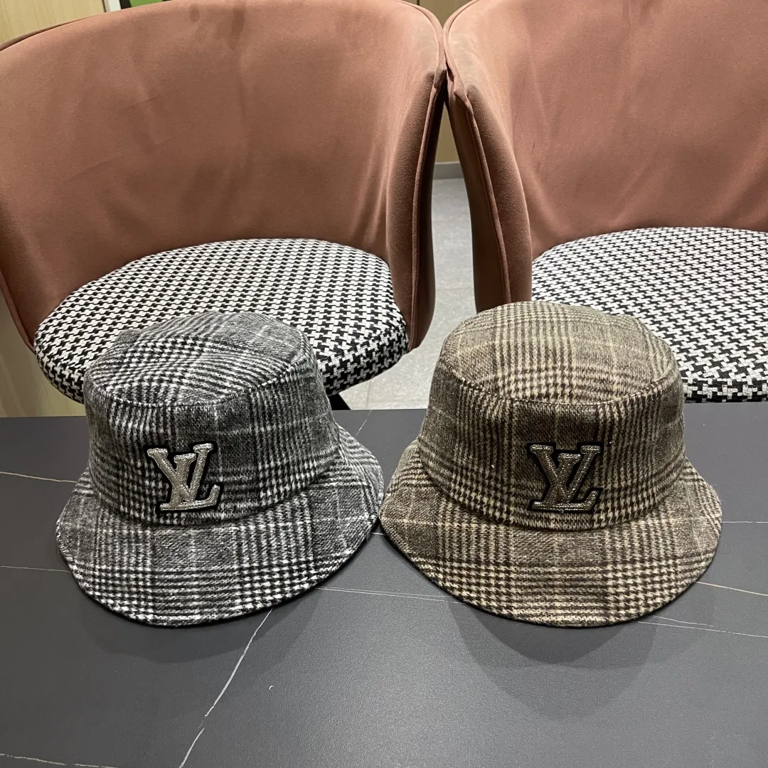 Louis Vuitton グレー千鳥格子バケットハット - 画像 (7)