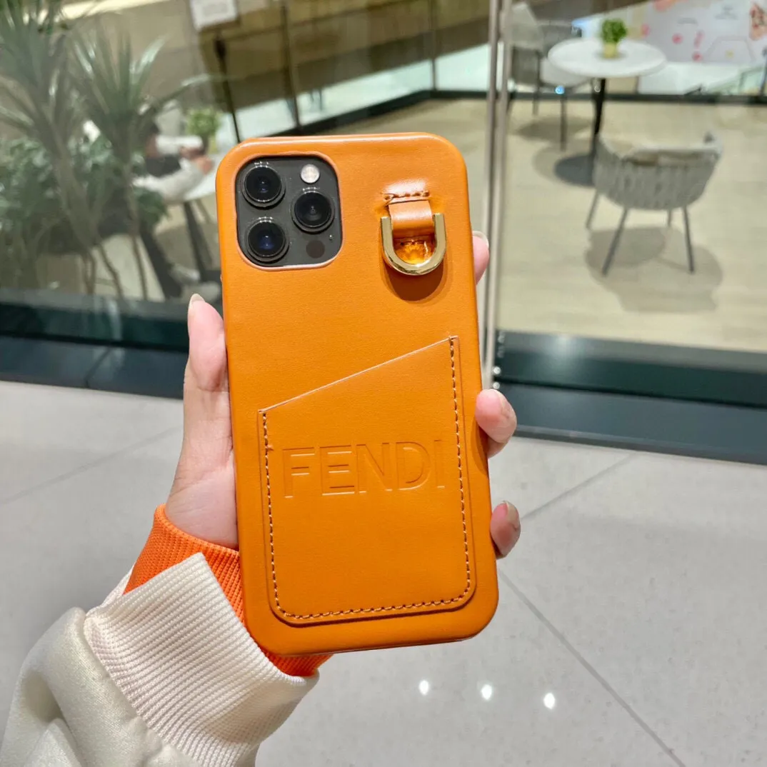 FENDI フェンディ オレンジ&ホワイト カードスロットケース - 画像 (8)