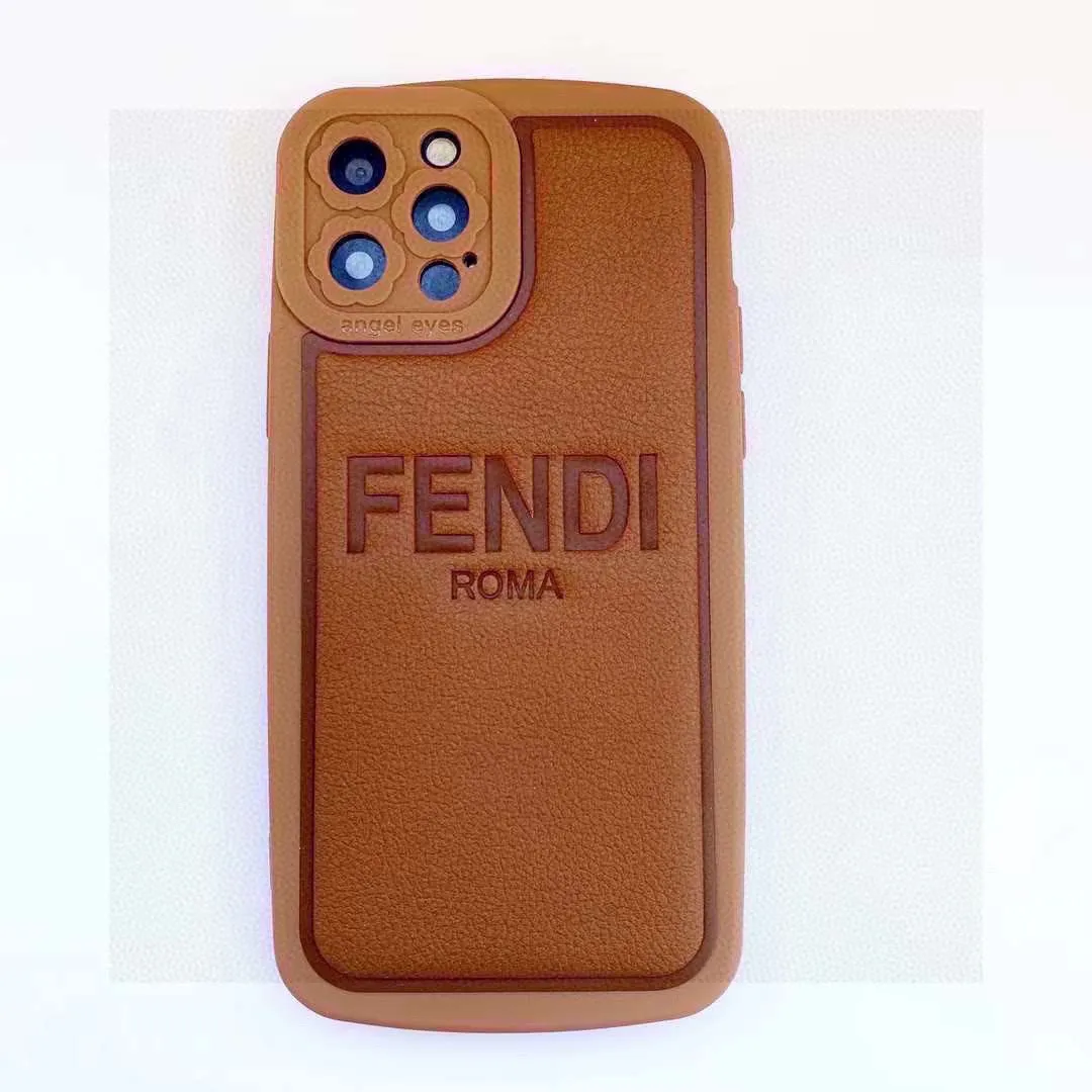 FENDI 茶色 全包TPU iPhone15pro maxケース - 画像 (3)