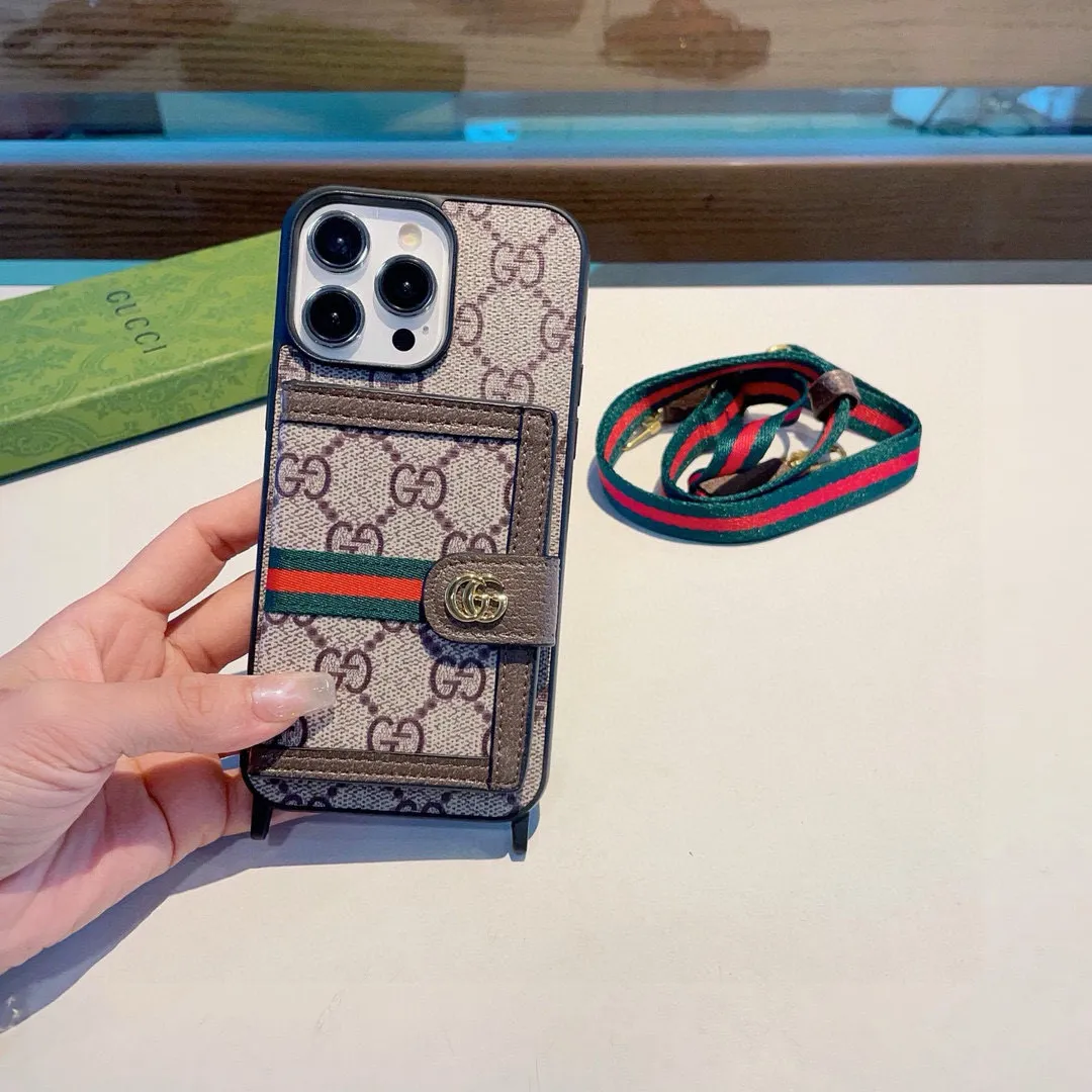 GucciオリジナルレザーiPhoneケースベージュストライプ - 画像 (5)