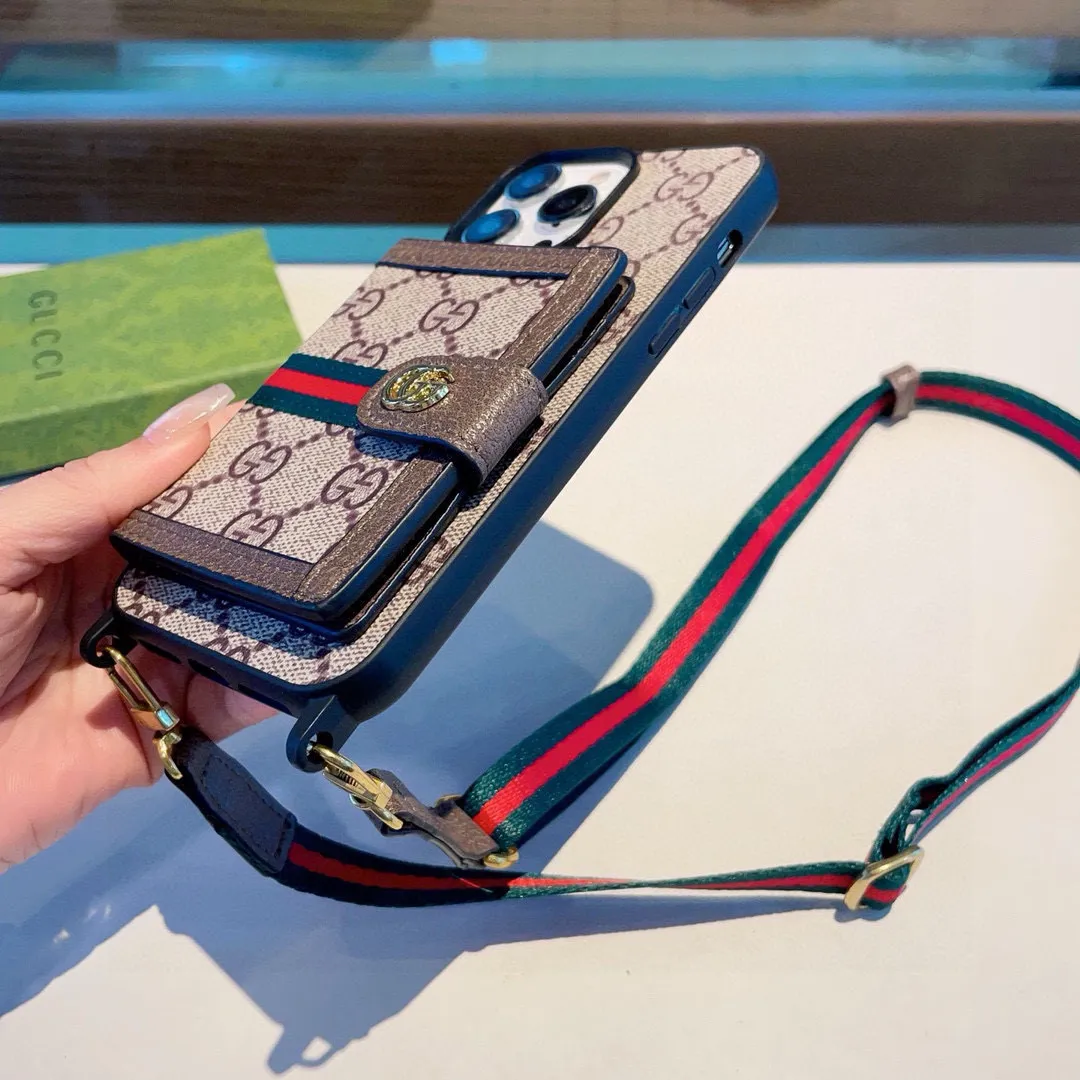 GucciオリジナルレザーiPhoneケースベージュストライプ - 画像 (9)