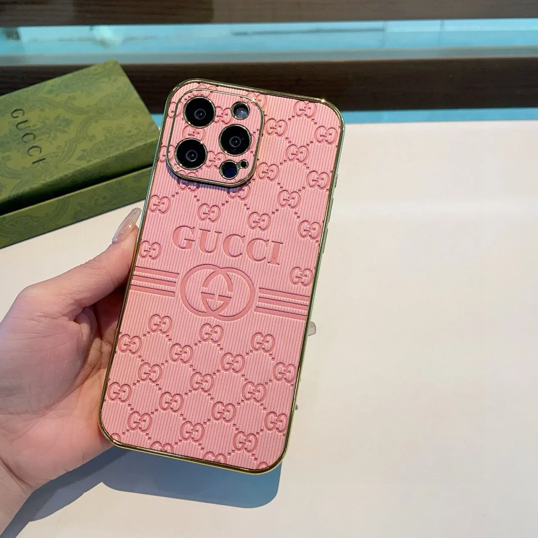 Gucciピンク電鍍側貼押し型iPhoneケース - 画像 (4)