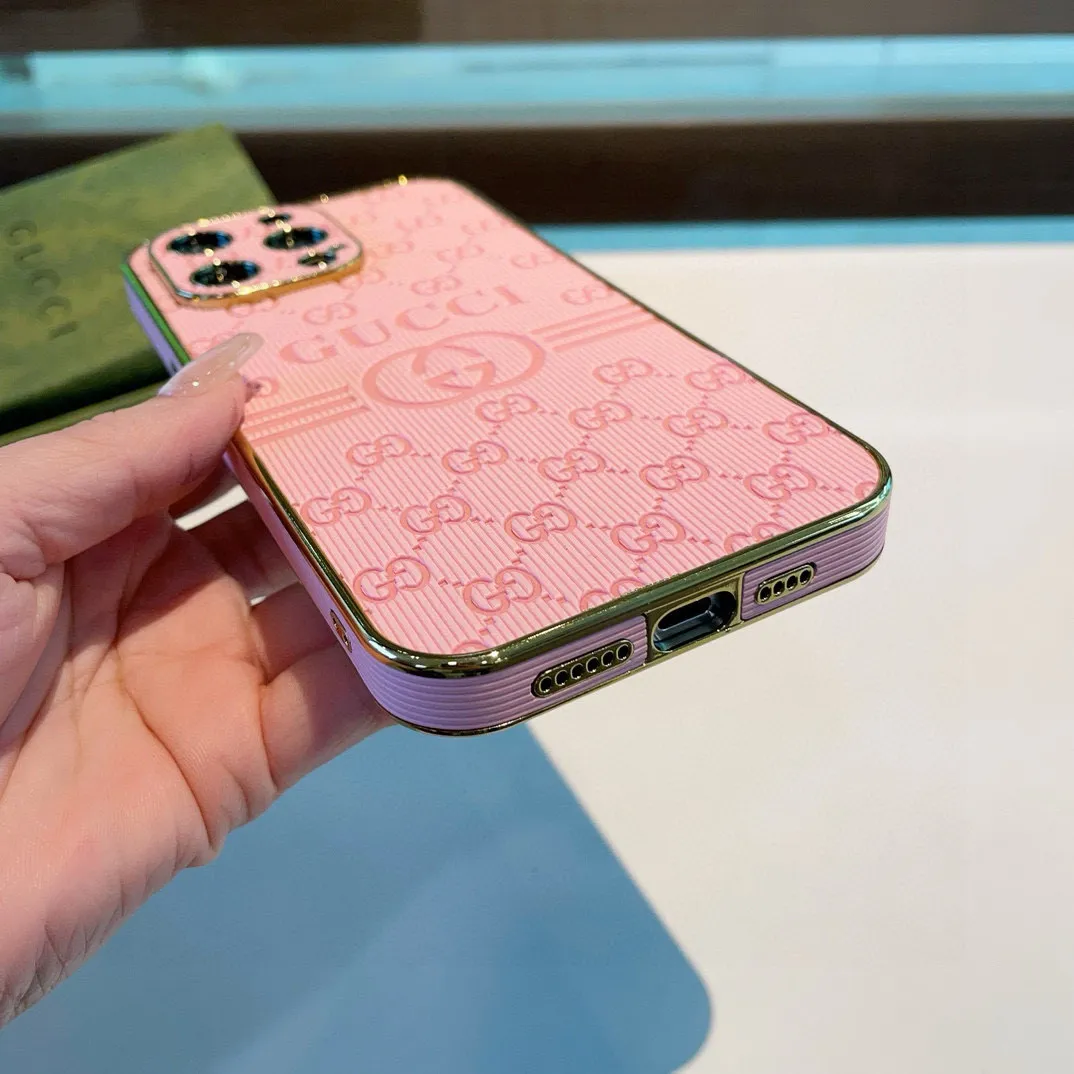 Gucciピンク電鍍側貼押し型iPhoneケース - 画像 (5)