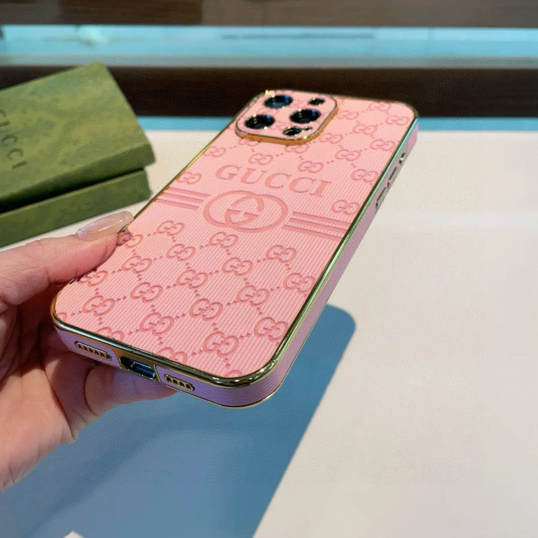 Gucciピンク電鍍側貼押し型iPhoneケース - 画像 (7)