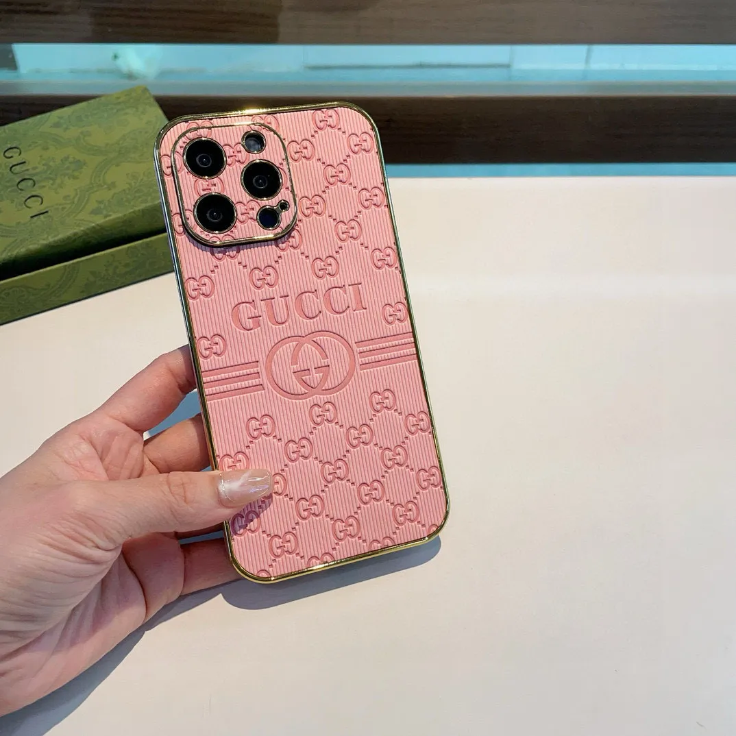 Gucciピンク電鍍側貼押し型iPhoneケース - 画像 (8)