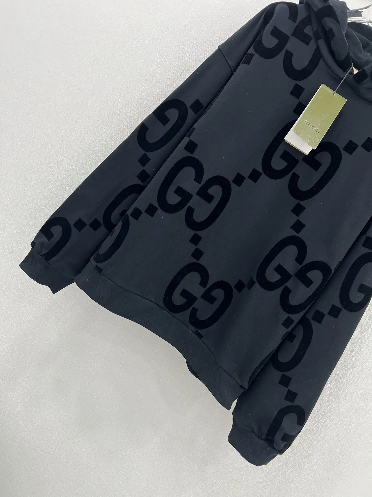 GUCCI 黒 GGプリント コットン パーカー - 画像 (6)