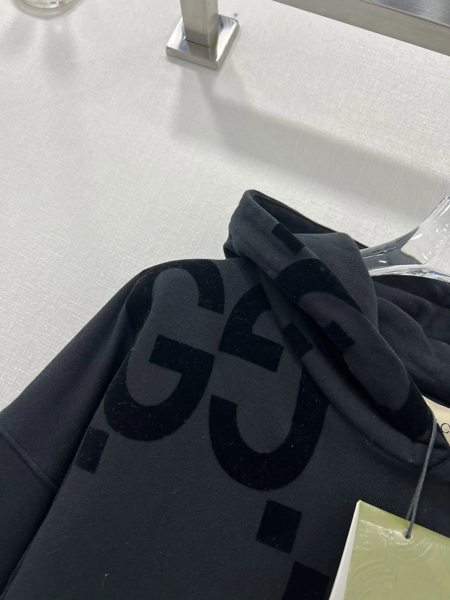 GUCCI 黒 GGプリント コットン パーカー - 画像 (7)