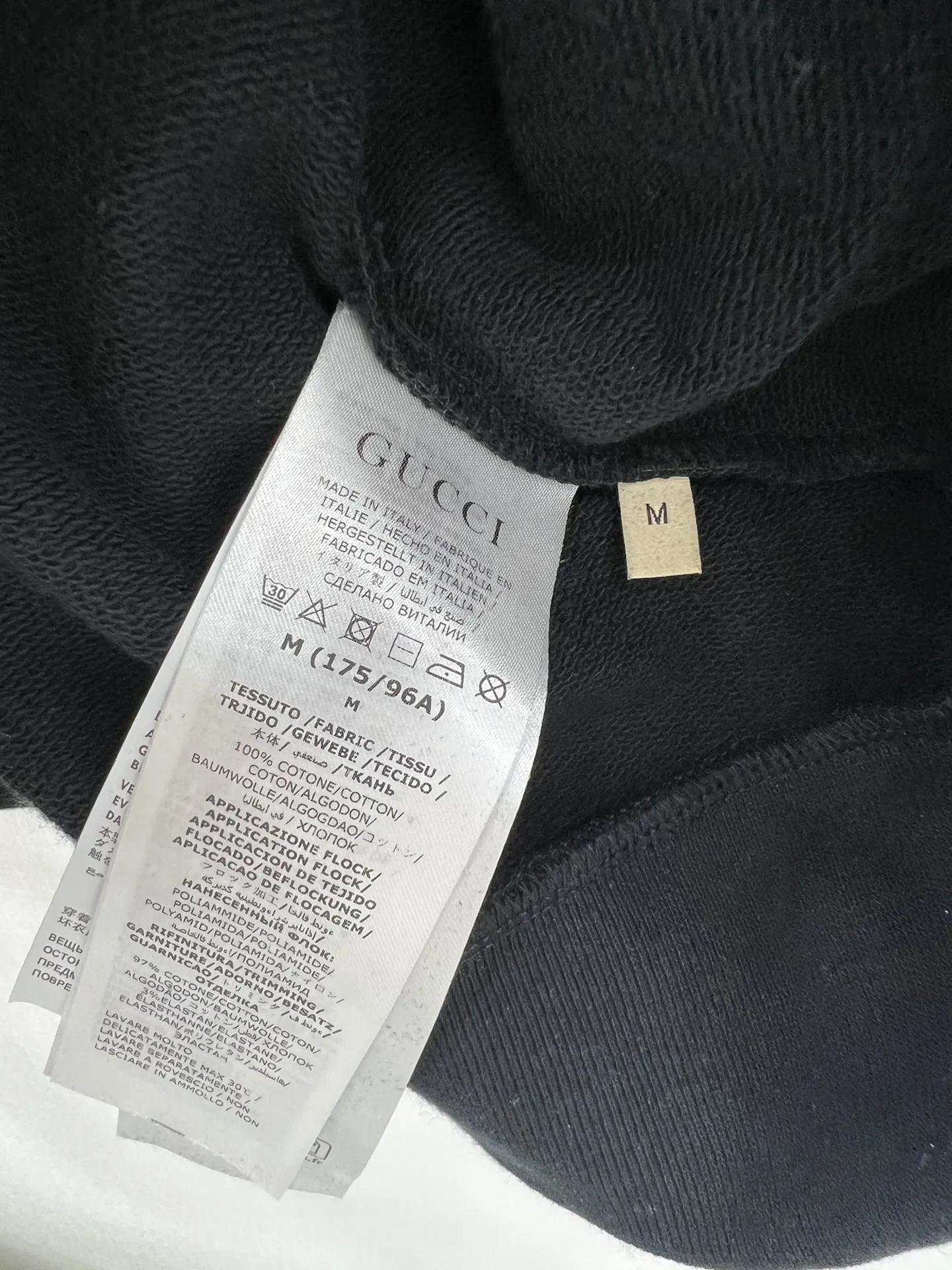 GUCCI 黒 GGプリント コットン パーカー - 画像 (8)