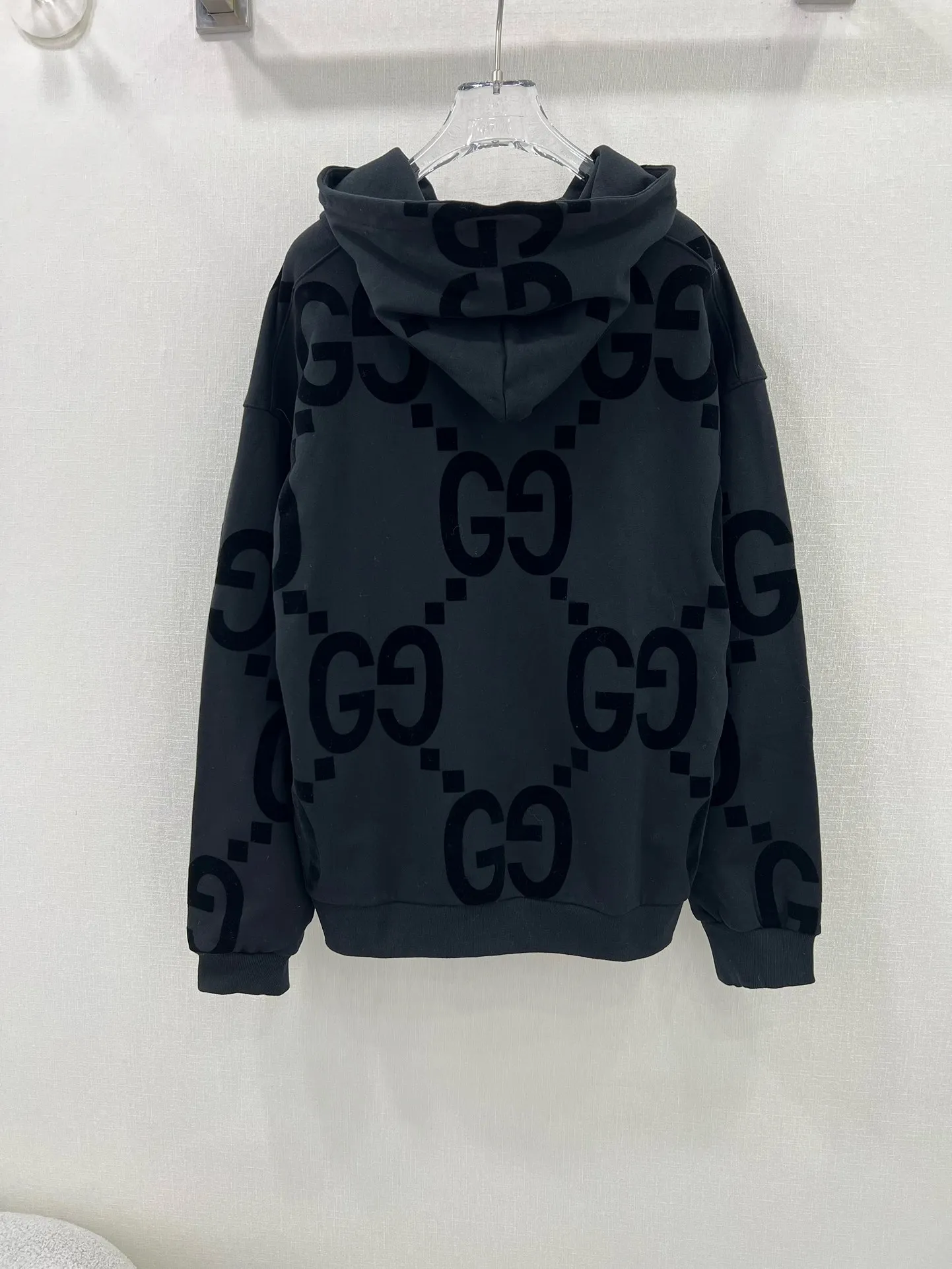 GUCCI 黒 GGプリント コットン パーカー - 画像 (10)