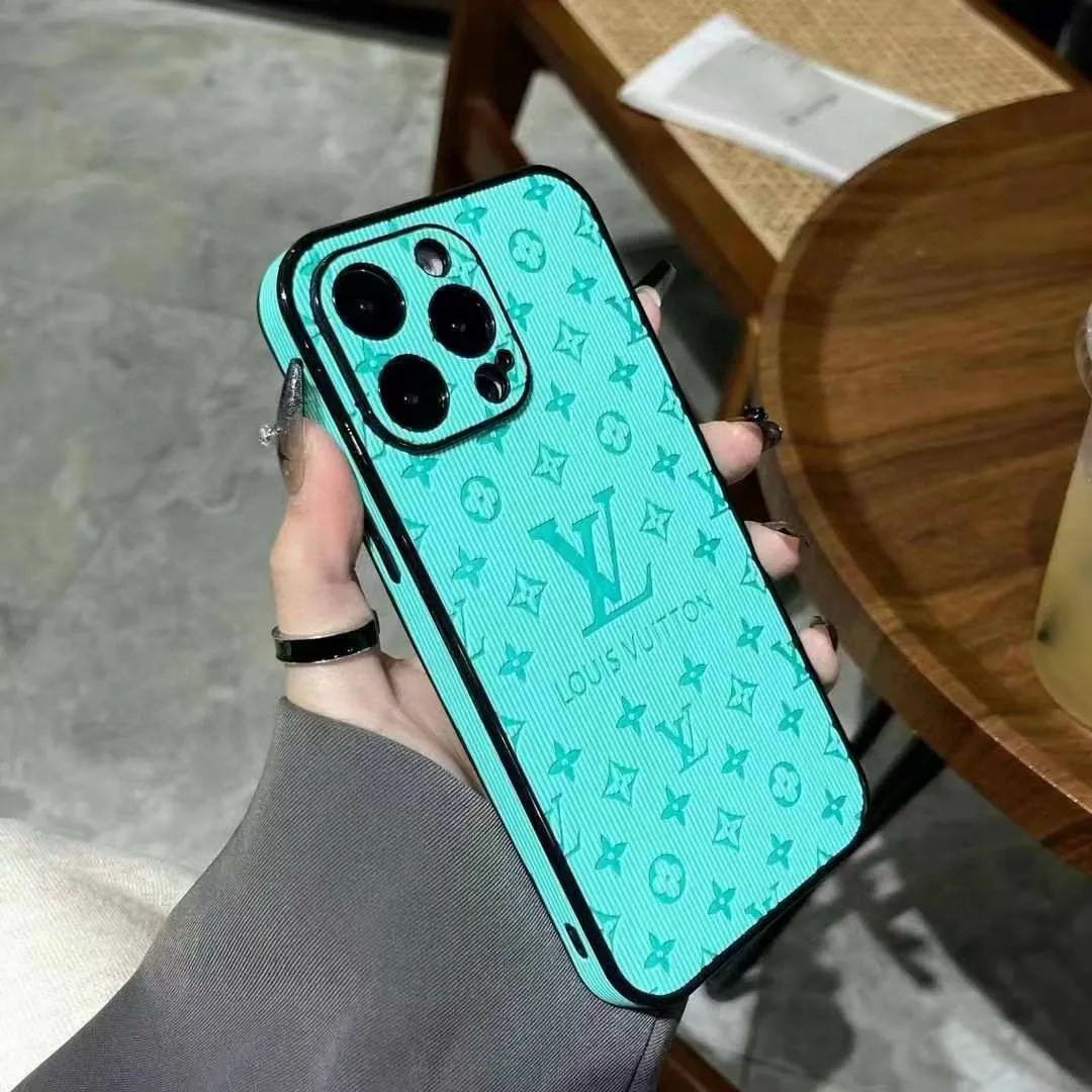 LOUIS VUITTON 青色縦縞iPhoneケース