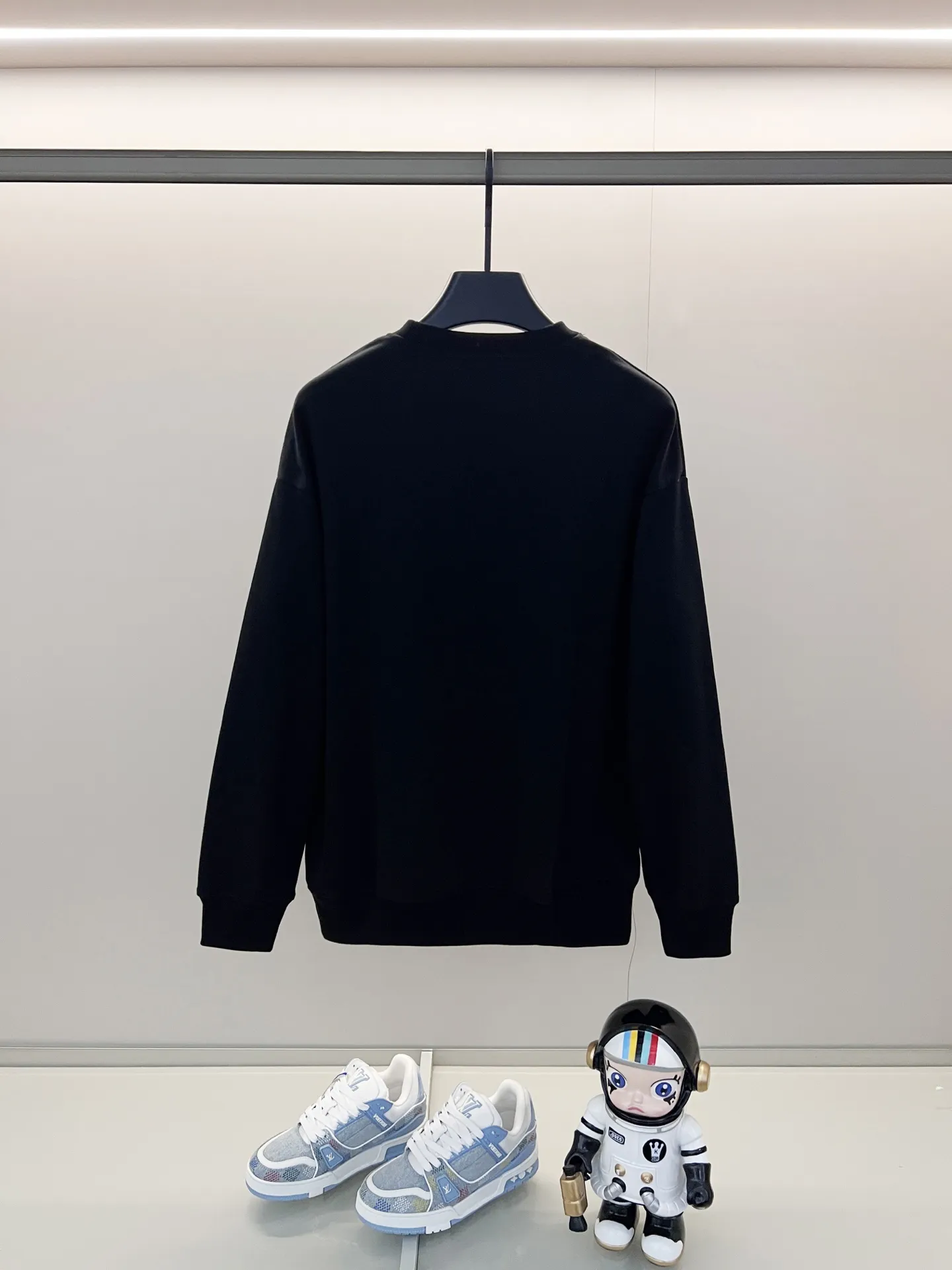 GUCCI 420gコットン丸首スウェット ブラック - 画像 (3)