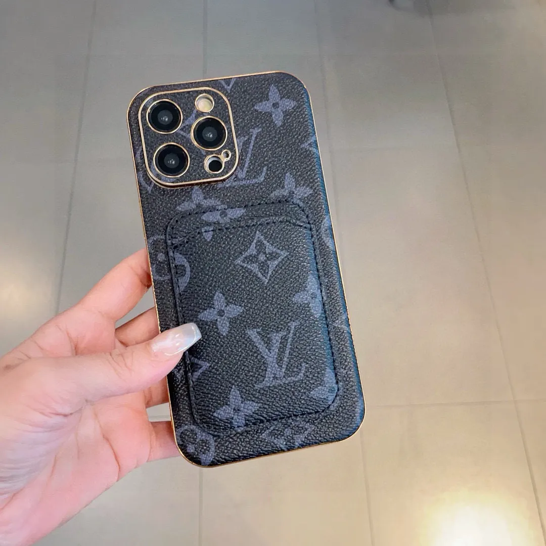Louis Vuitton 黒 クラシックモノグラムカードケース付きiPhoneケース - 画像 (3)