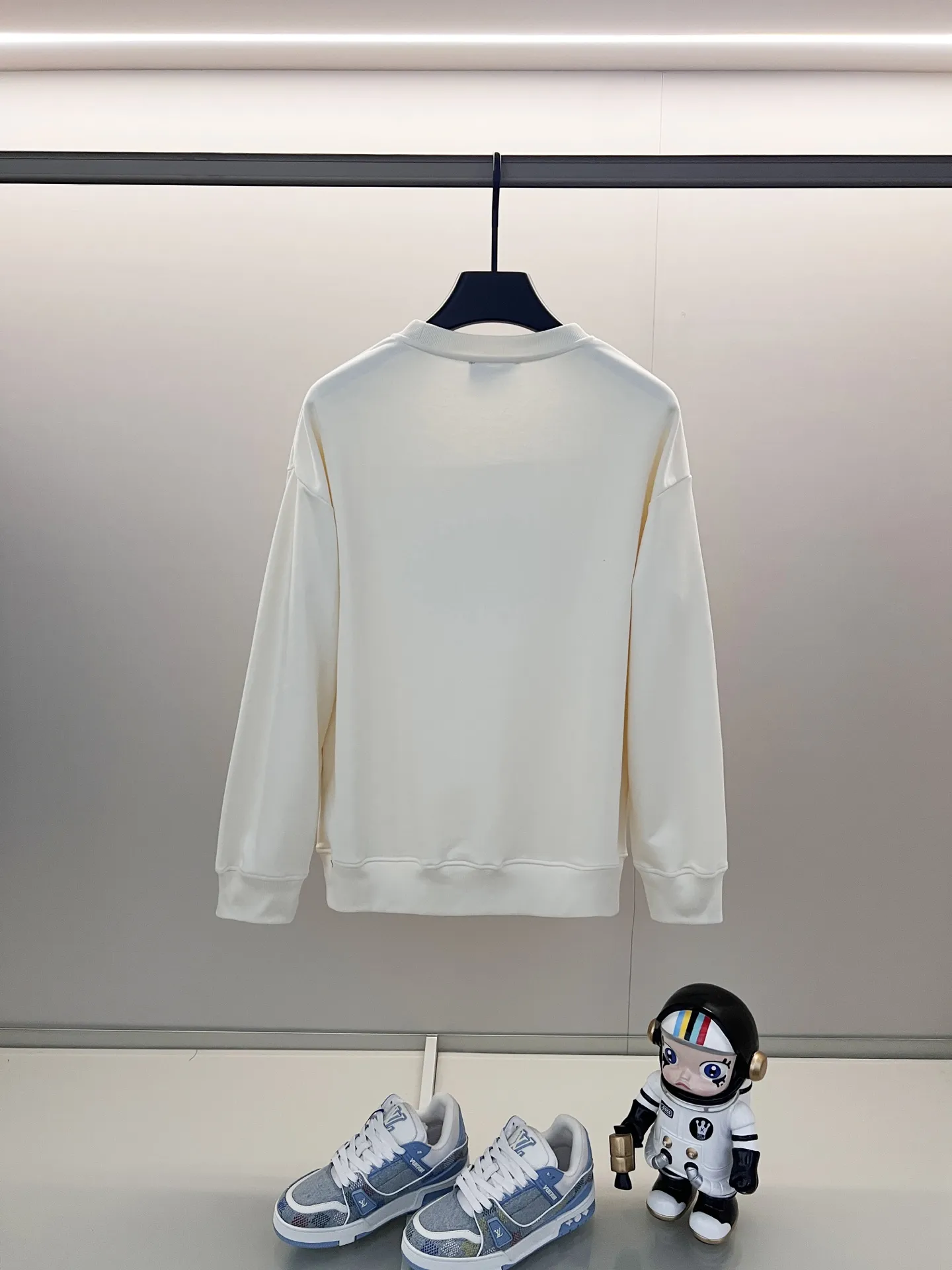 GUCCI 420gコットン Crew Neck スウェット 黒/杏色 - 画像 (3)