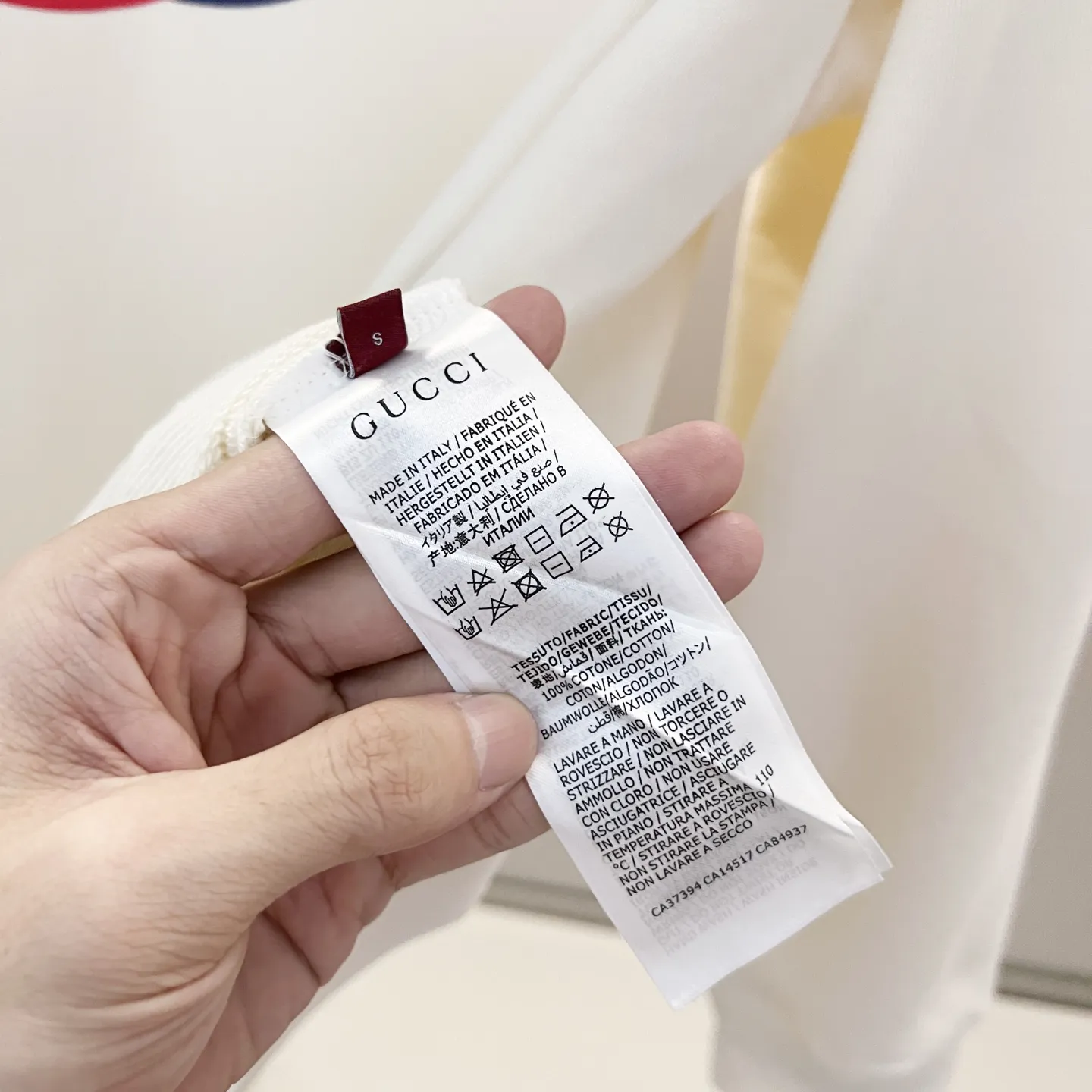 GUCCI 420gコットン Crew Neck スウェット 黒/杏色 - 画像 (9)