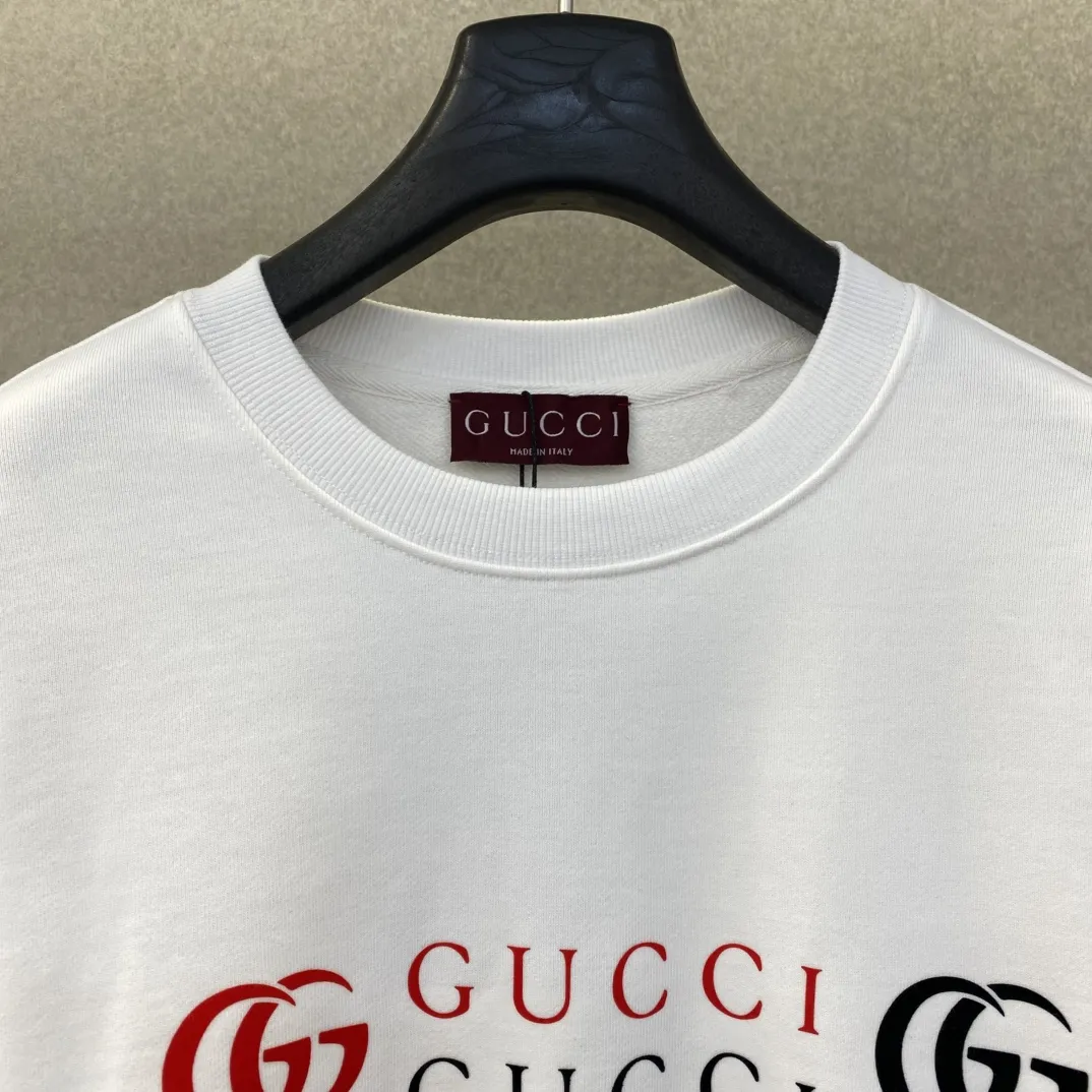 Gucci ホワイトロゴプリント長袖スウェット - 画像 (6)