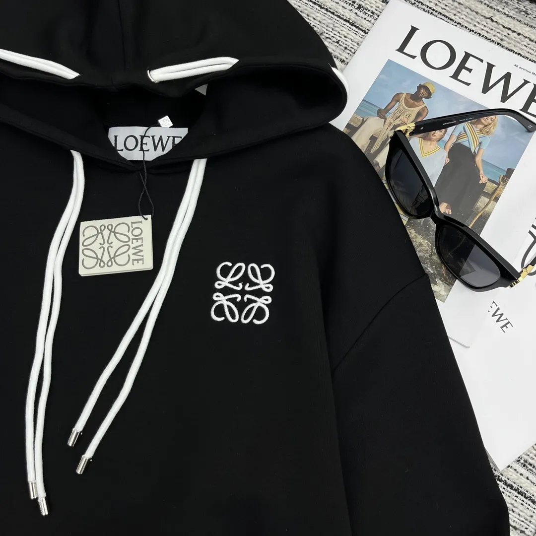 LOEWE シリーズ ブラック刺繍ロゴセット - 画像 (4)