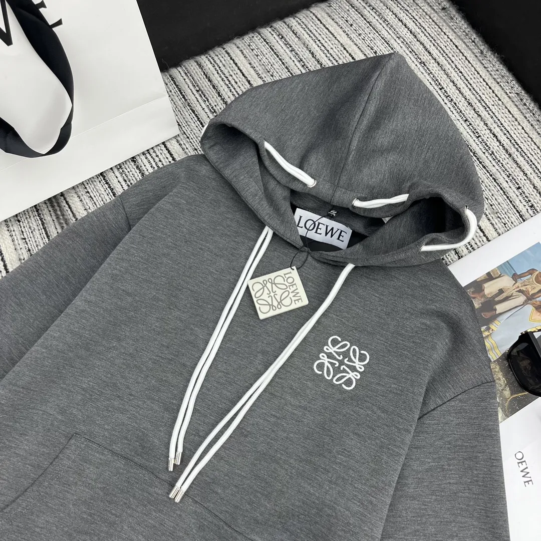 LOEWE グレー刺繍ロゴフーディーセット - 画像 (3)