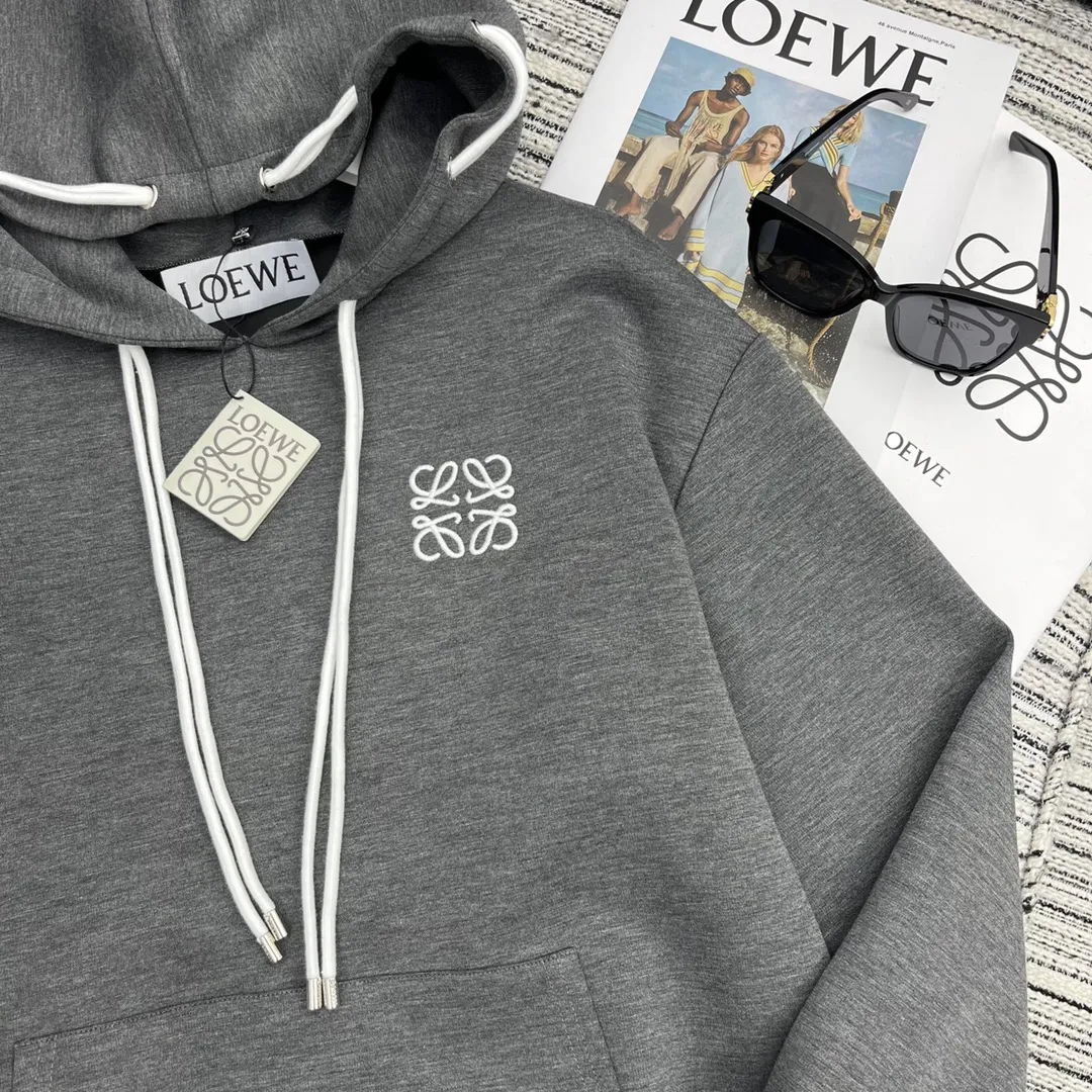 LOEWE グレー刺繍ロゴフーディーセット - 画像 (4)