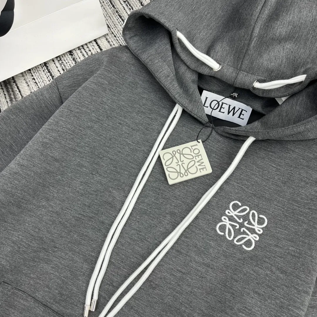 LOEWE グレー刺繍ロゴフーディーセット - 画像 (7)