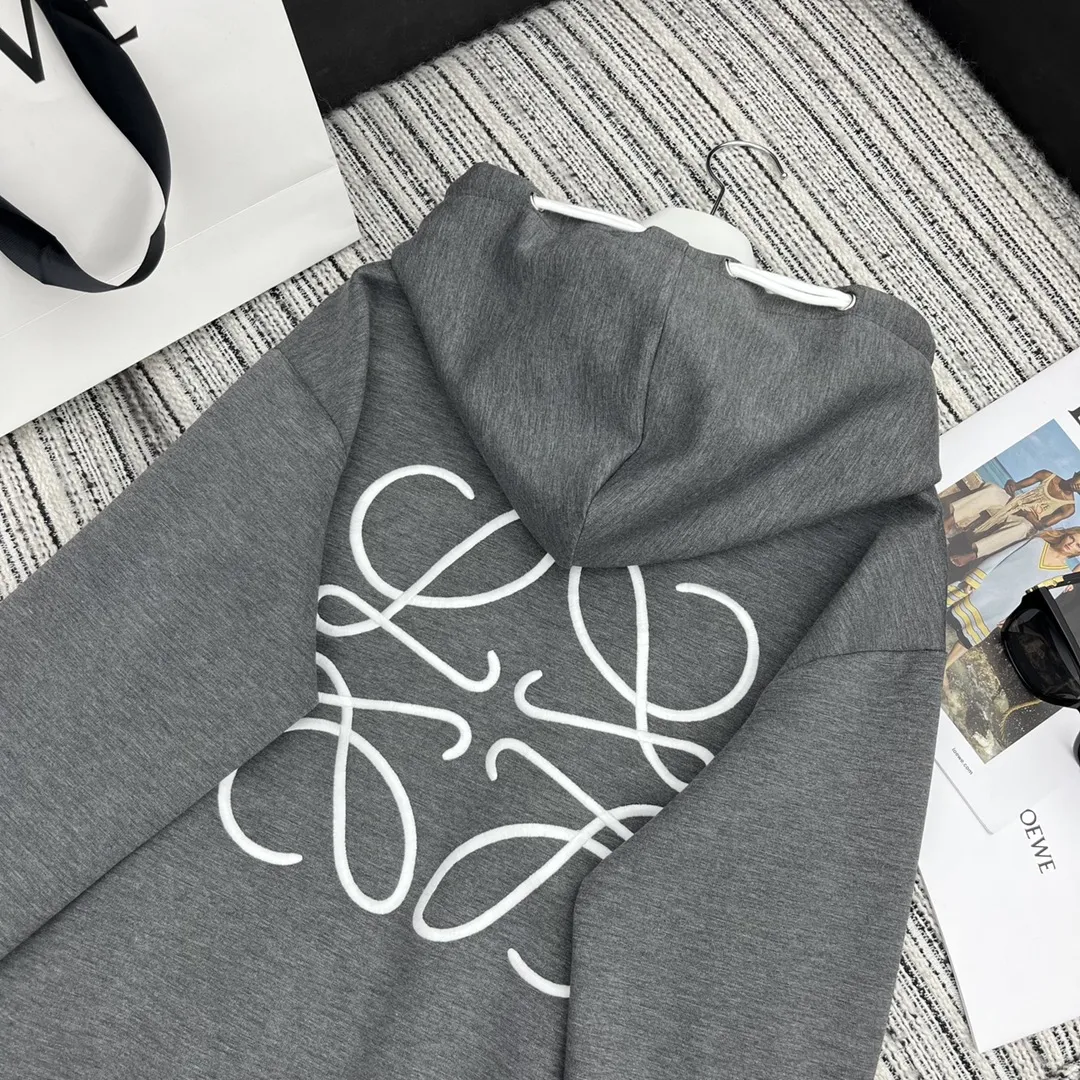 LOEWE グレー刺繍ロゴフーディーセット - 画像 (9)