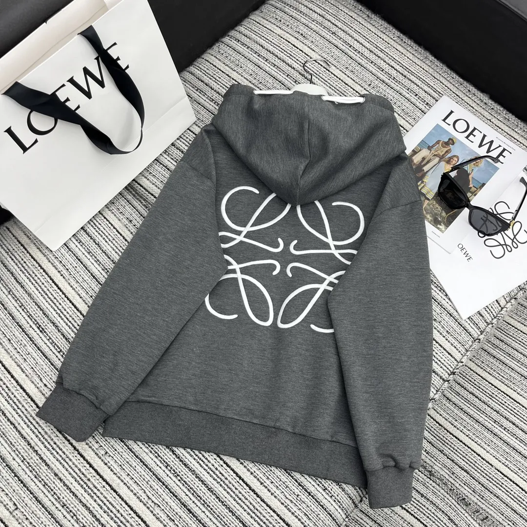 LOEWE グレー刺繍ロゴフーディーセット - 画像 (10)