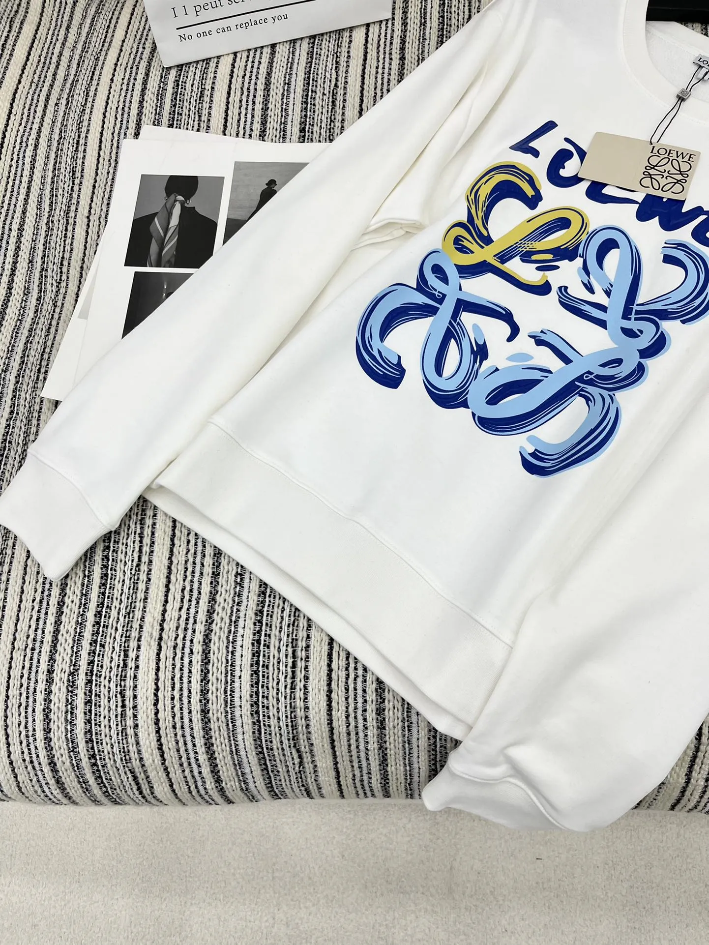 Loewe 丸襟プリントパーカー - 画像 (5)