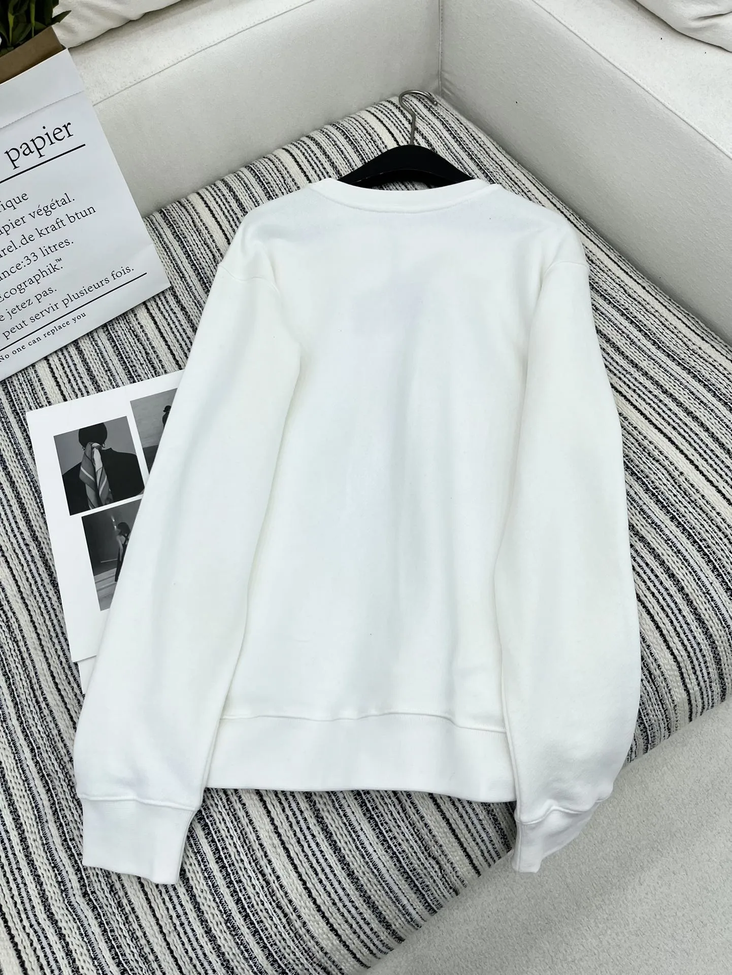 Loewe ホワイトラウンドネックプリントのパーカー - 画像 (7)