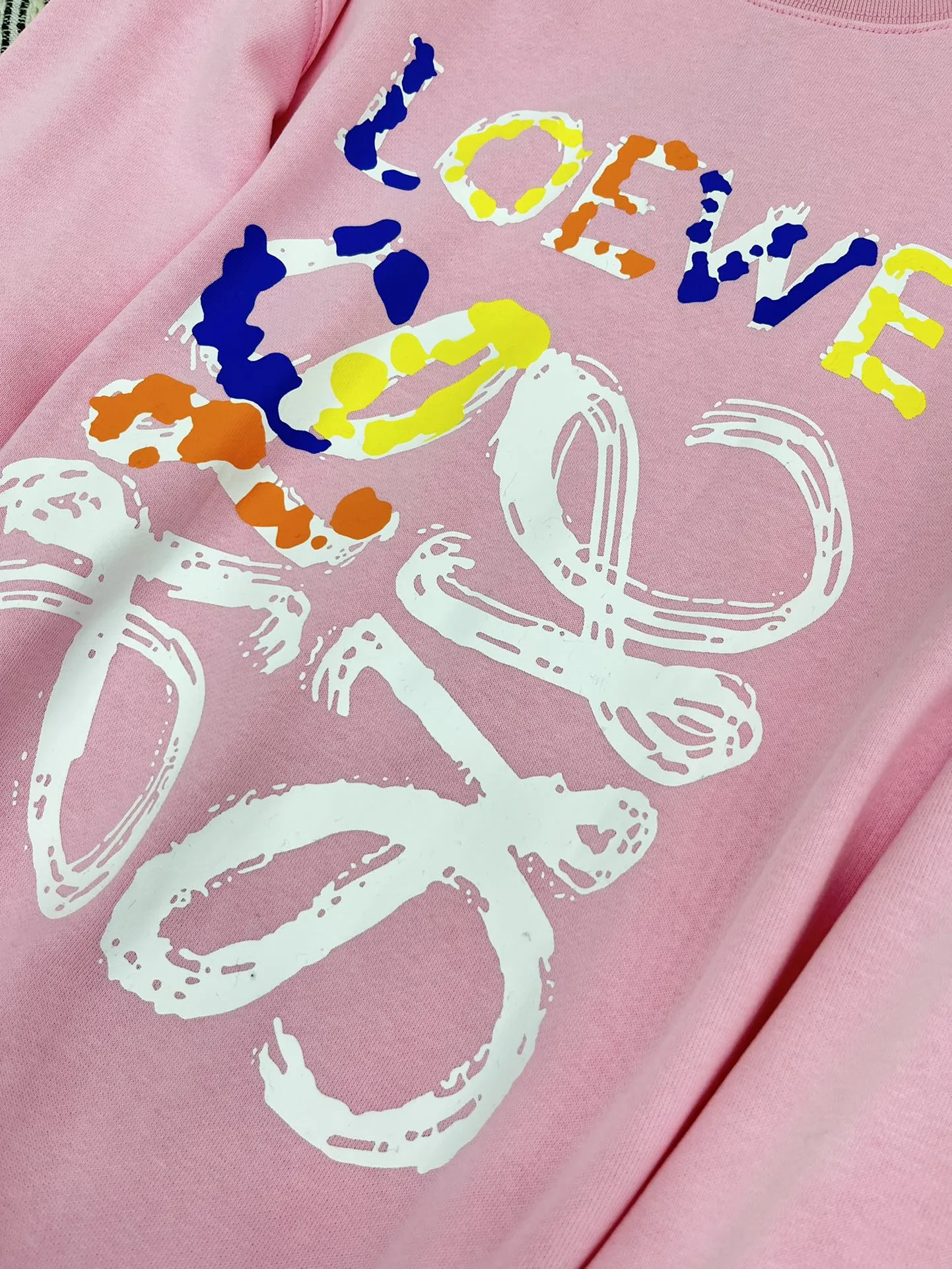 Loewe 2024新作ピンク色プリントパーカー - 画像 (6)