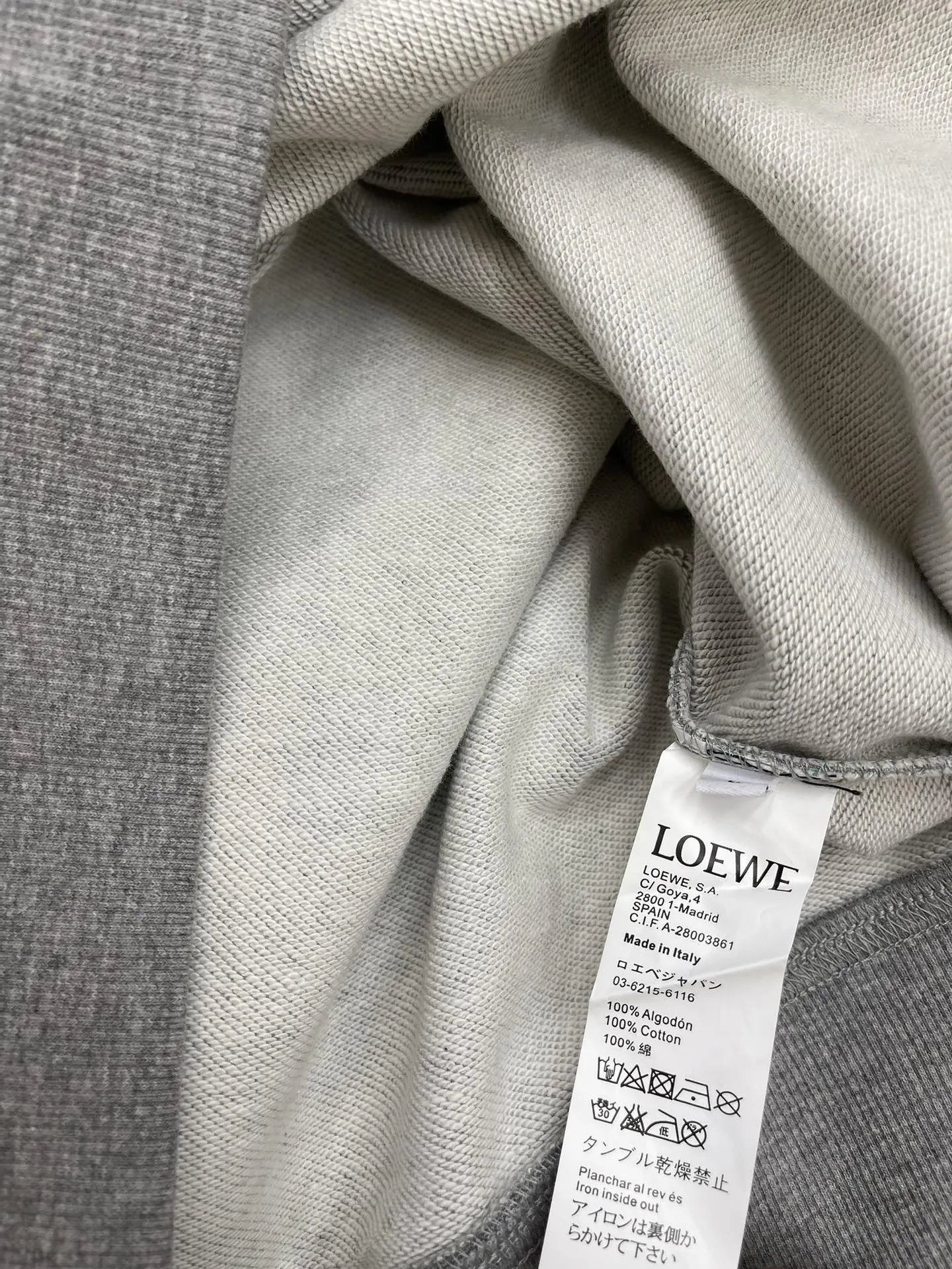 Loewe新作刺繍ロゴラウンドネックスウェットシャツ - 画像 (8)