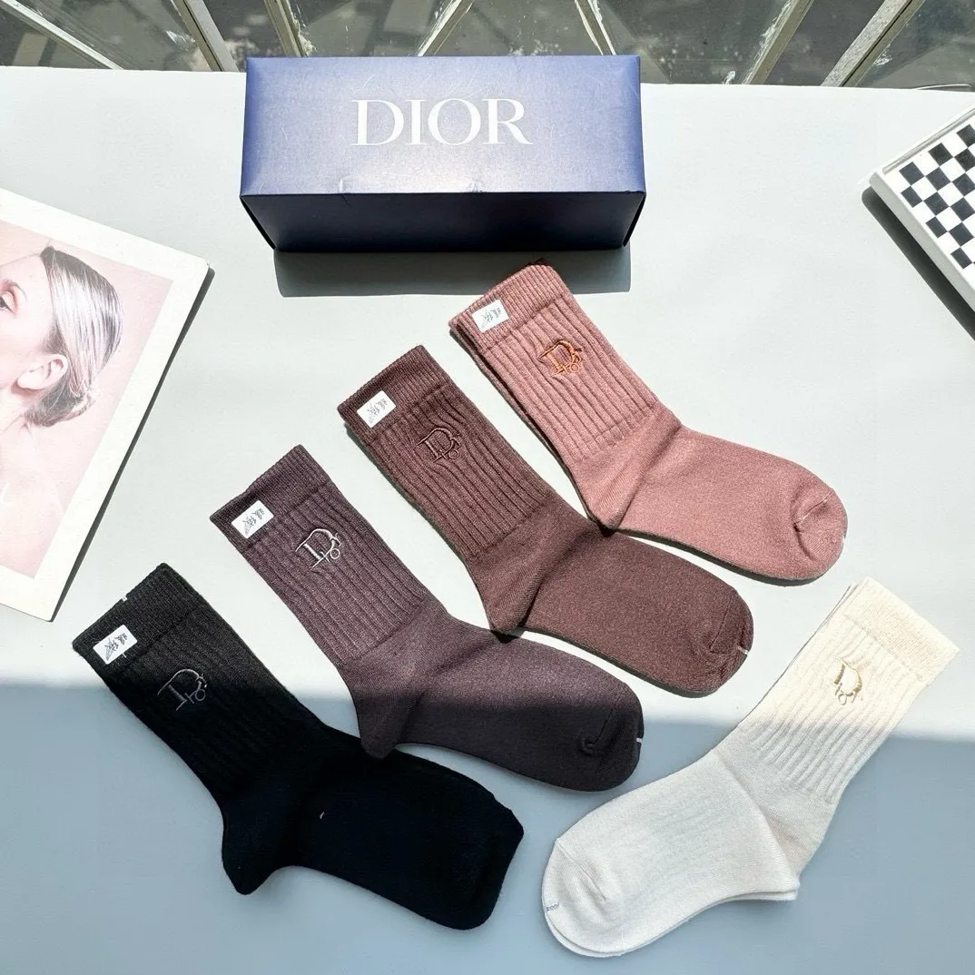 Christian Dior カラーミドルソックス5足セット - 画像 (4)