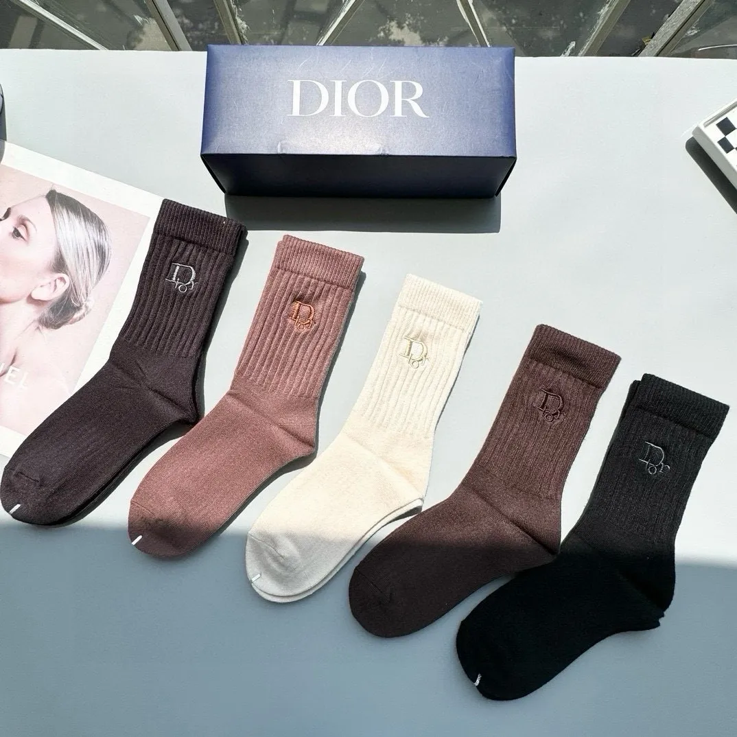 Christian Dior カラーミドルソックス5足セット - 画像 (8)